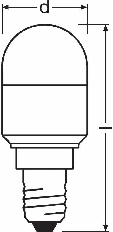 OSRAM LED SPECIAL T26 / Lampa LED: E14, 2,30 W, matowe, Kąt rozsyłu światła: 160 °, Chłodne światło dzienne, 6500 K