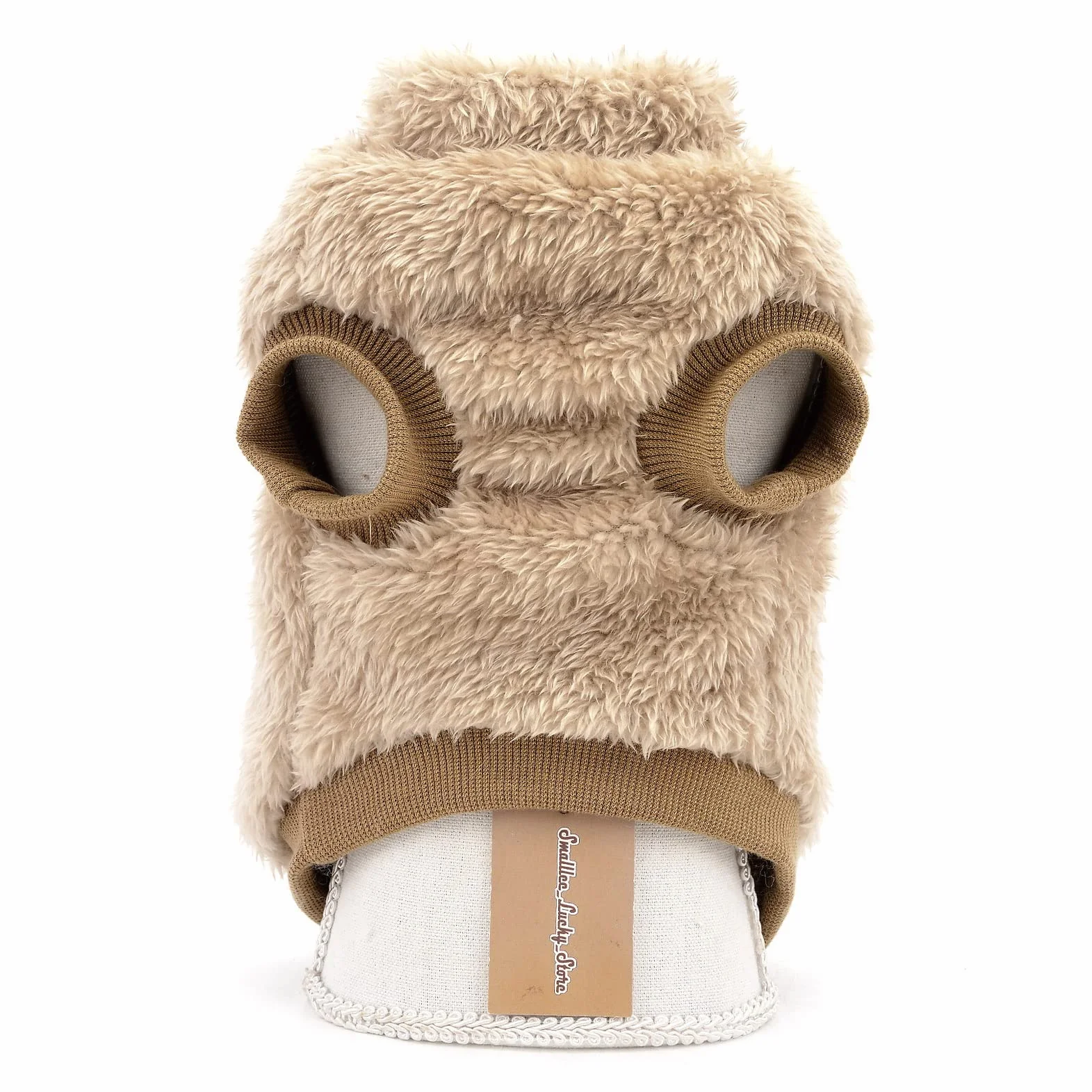 SMALLLEE_LUCKY_STORE; Sherpa polarowy sweter z d-ringiem dla zwierząt domowych; kamizelka z golfem; miękki bluz; kurtka dla małych psów, kotów, szczeniąt, yorkie, chihuahua; ciepłe ubrania na jesień i