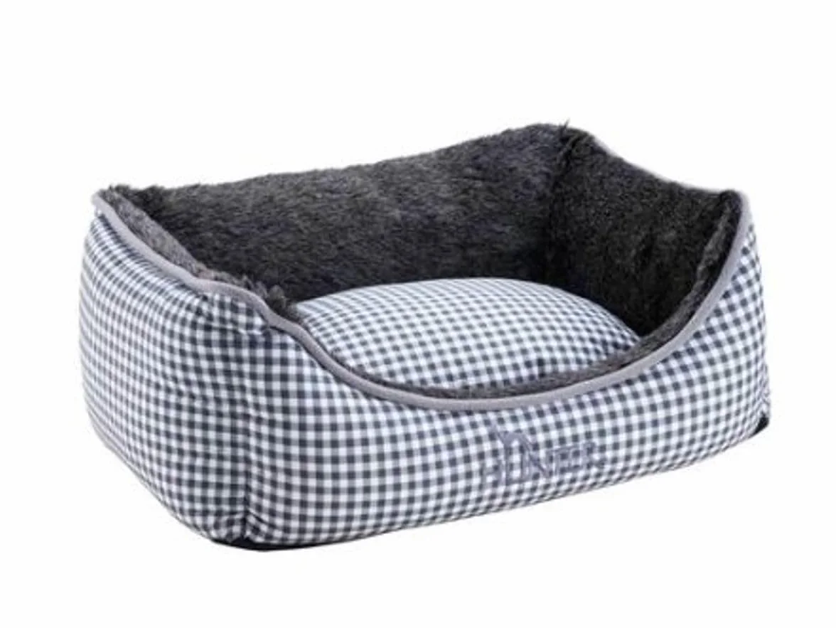 HUNTER Astana Sofa dla psa 60x45 cm szara dwustronna poduszka pluszowe obszycie