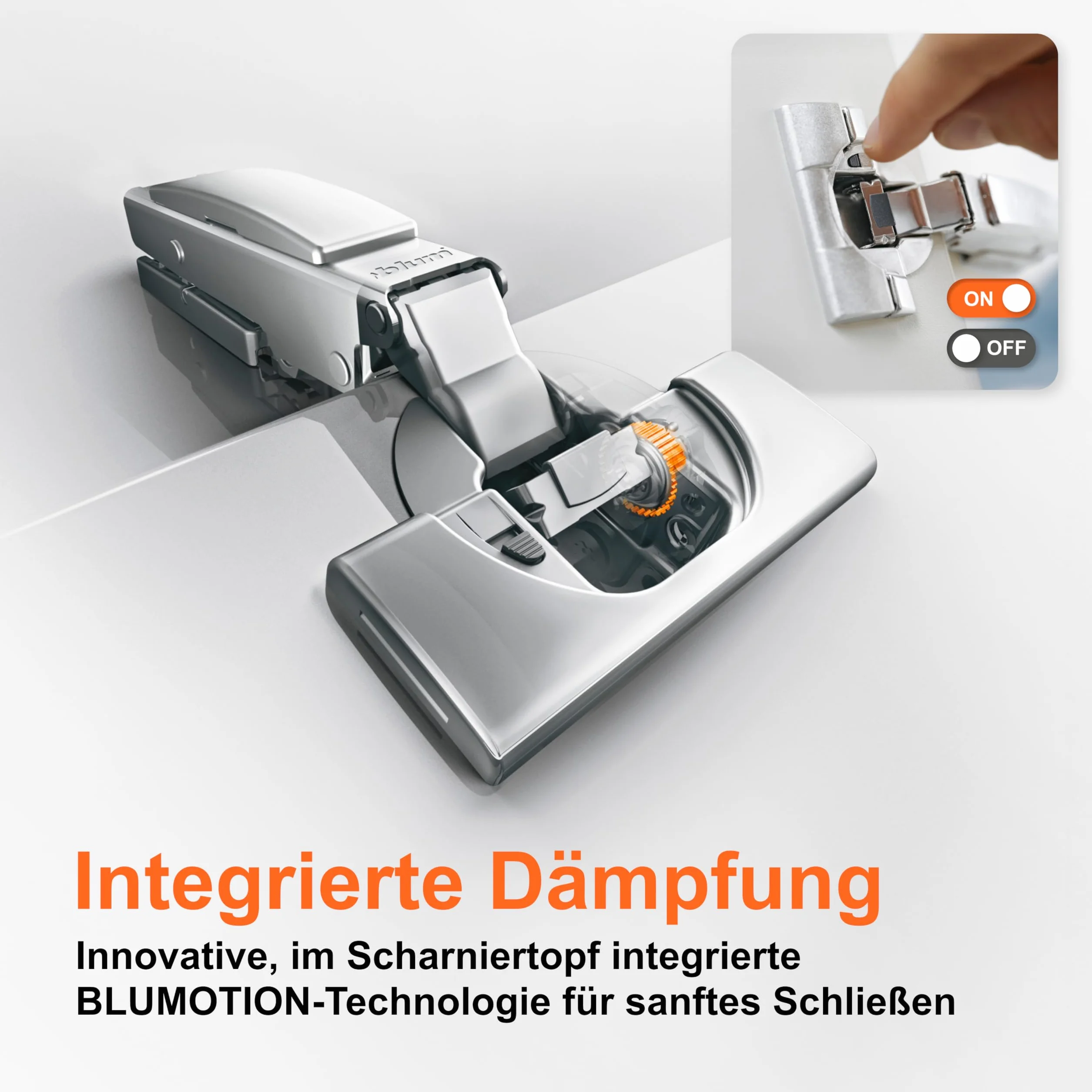 Blum CLIP top BLUMOTION 110° zawias meblowy Soft-close 35 mm, niklowany, nakładany