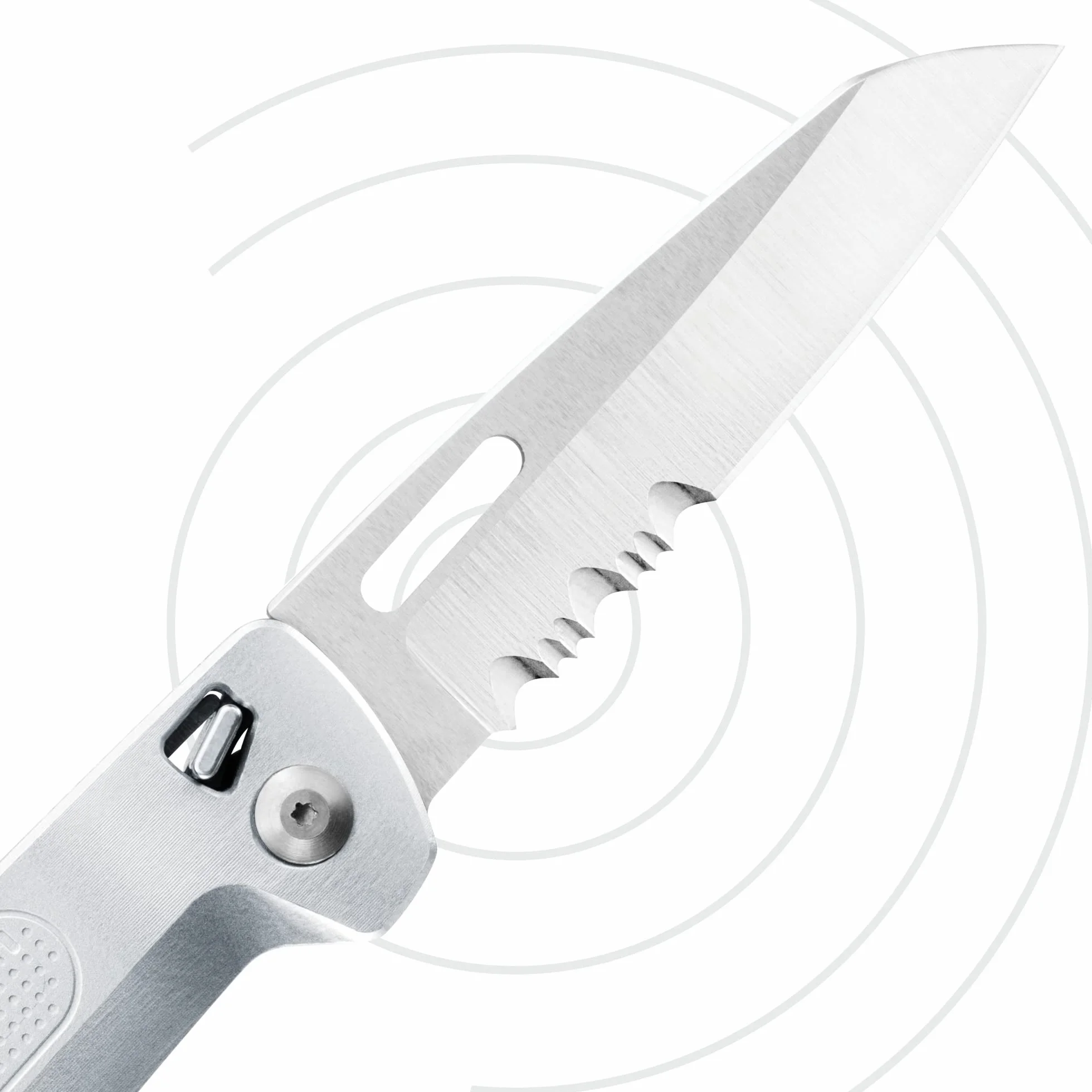 Leatherman Free K4x Multi-Tool – 9 w 1 z Ostrzem Kombinowanym i Nożyczkami, Magnetyczne Otwieranie, Zdejmowany Klips - Srebrny