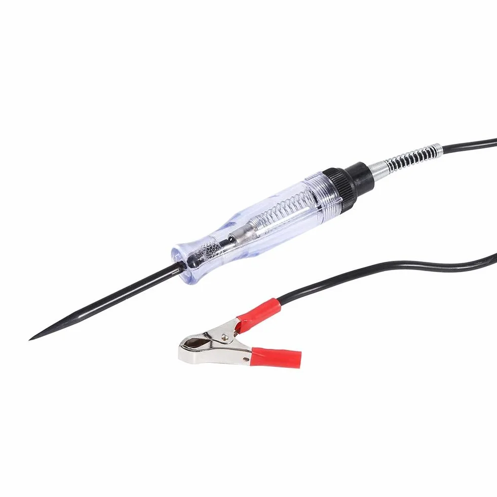 EVGATSAUTO Tester obwodu napięcia samochodu 6V 12V 24V DC długa sonda