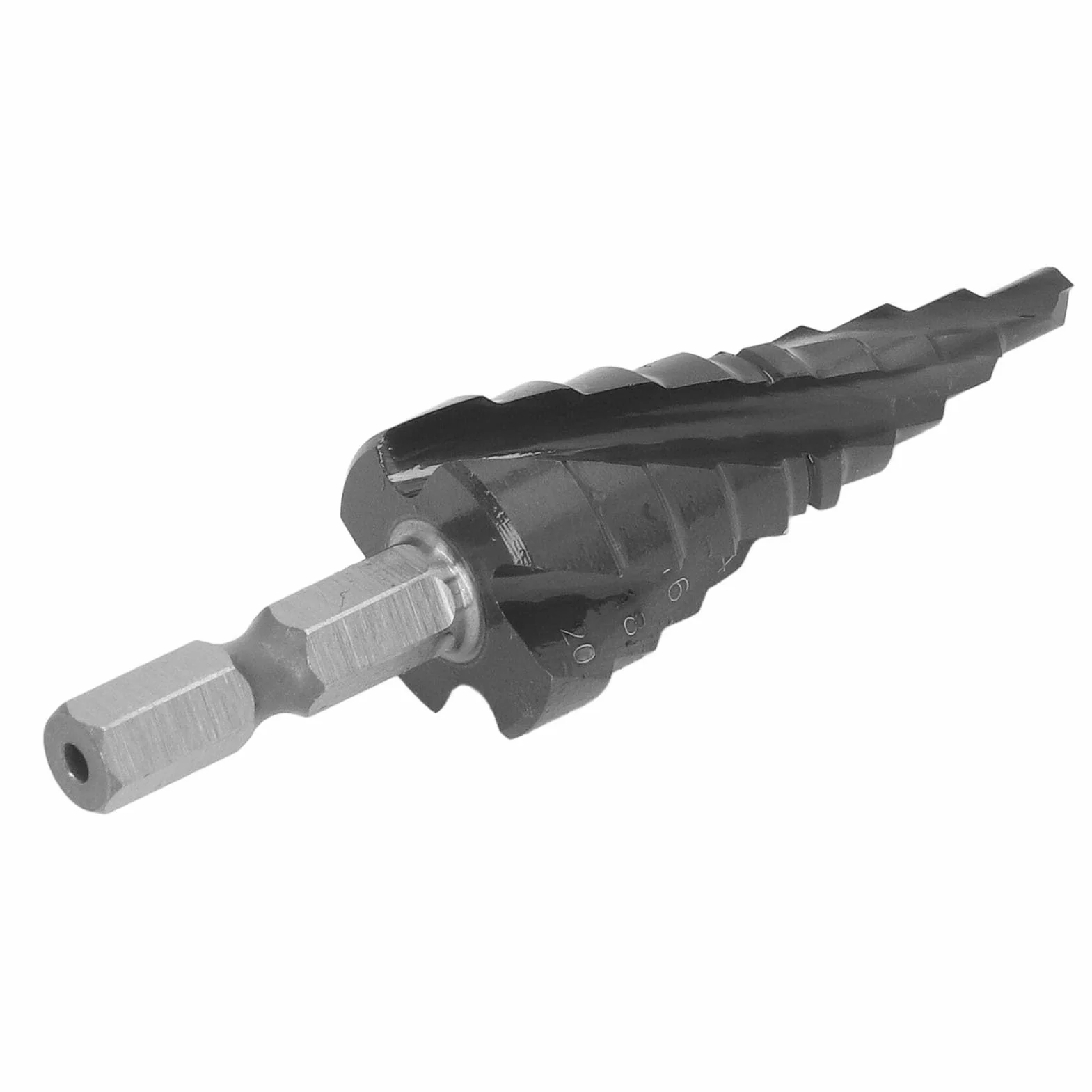 Generic Wiertło Stopniowe z Chwytem Sześciokątnym, twardość Kobaltu 89HRC, Rowki Spiralne, Wiertło 4-20 Mm, Trwały materiał, Idealne do Projektów Związanych z obróbką Metalu