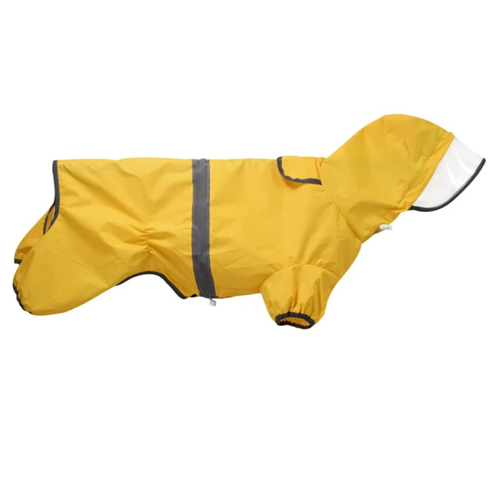 Ubranka dla psów przeciwdeszczowych dla małych i średnich psów Kurtka wodoodporna Płaszcz przeciwdeszczowy Outdoor Pet Supplies,Płaszcz przeciwdeszczowy dla psa(Yellow,XXL)