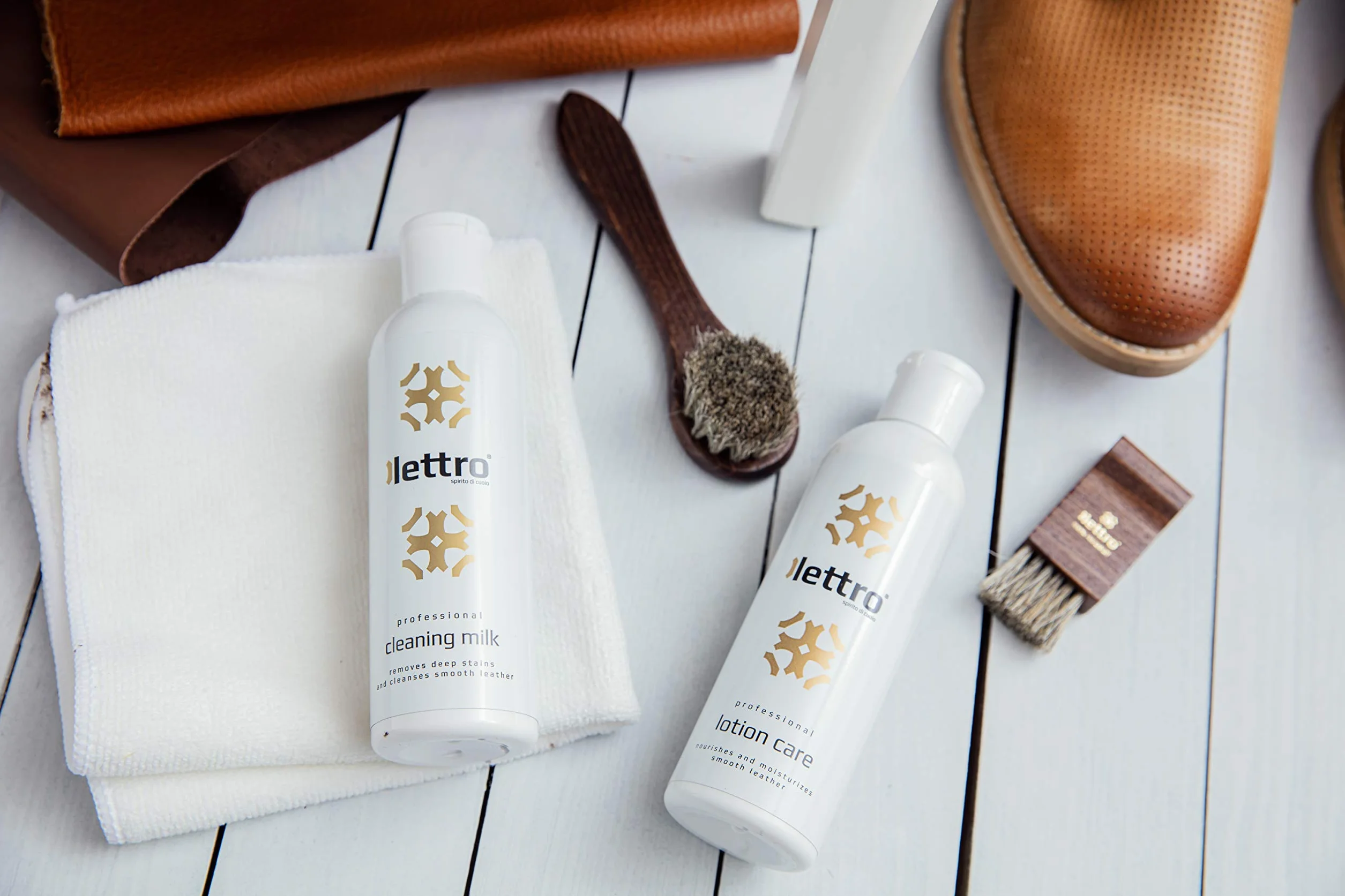 Mleczko do Pielęgnacji Skóry Toreb, Mebli, Sofy, Siodełek, Kurtek i Obuwia, Lettro Lotion Care
