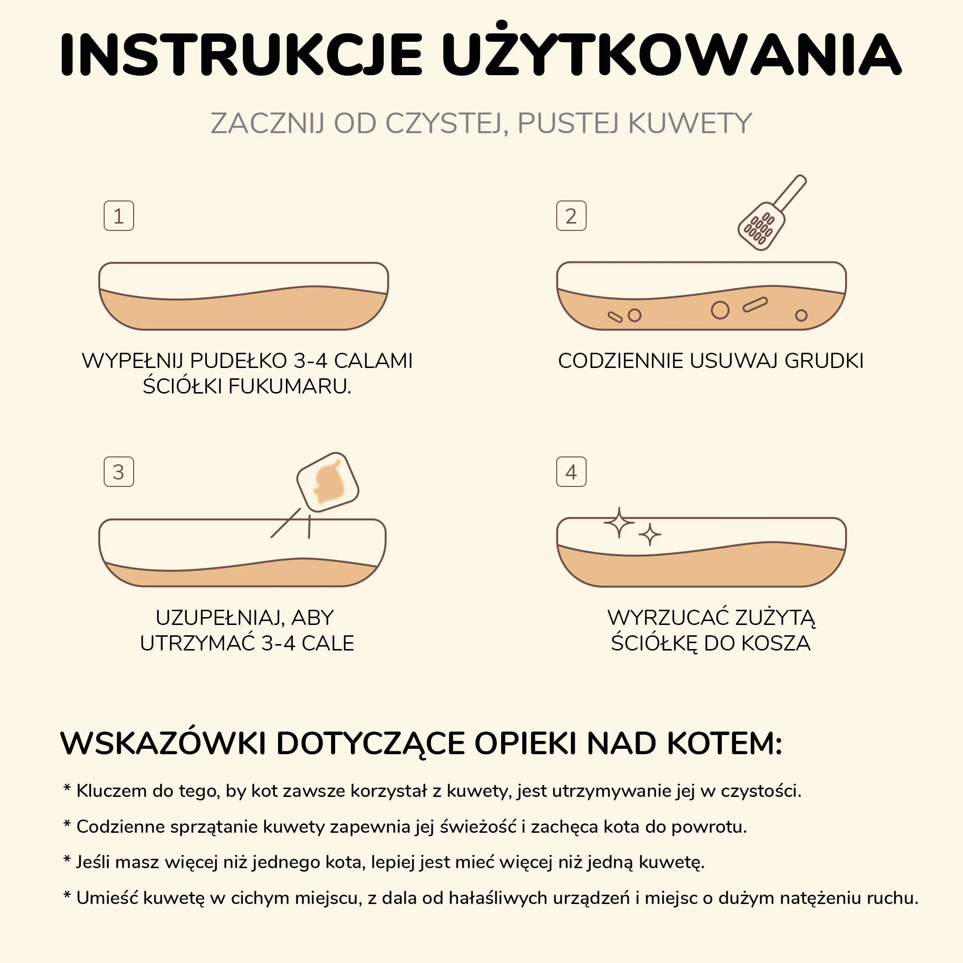 FUKUMARU Cassava Cat Litter, Mocny zbrylający się żwirek dla kota, Naturalne składniki roślinne, Nieprzywierająca baza, Niski poziom pylenia, Kontrola zapachu 24/7, Bezzapachowy, 6lb x 2 worki
