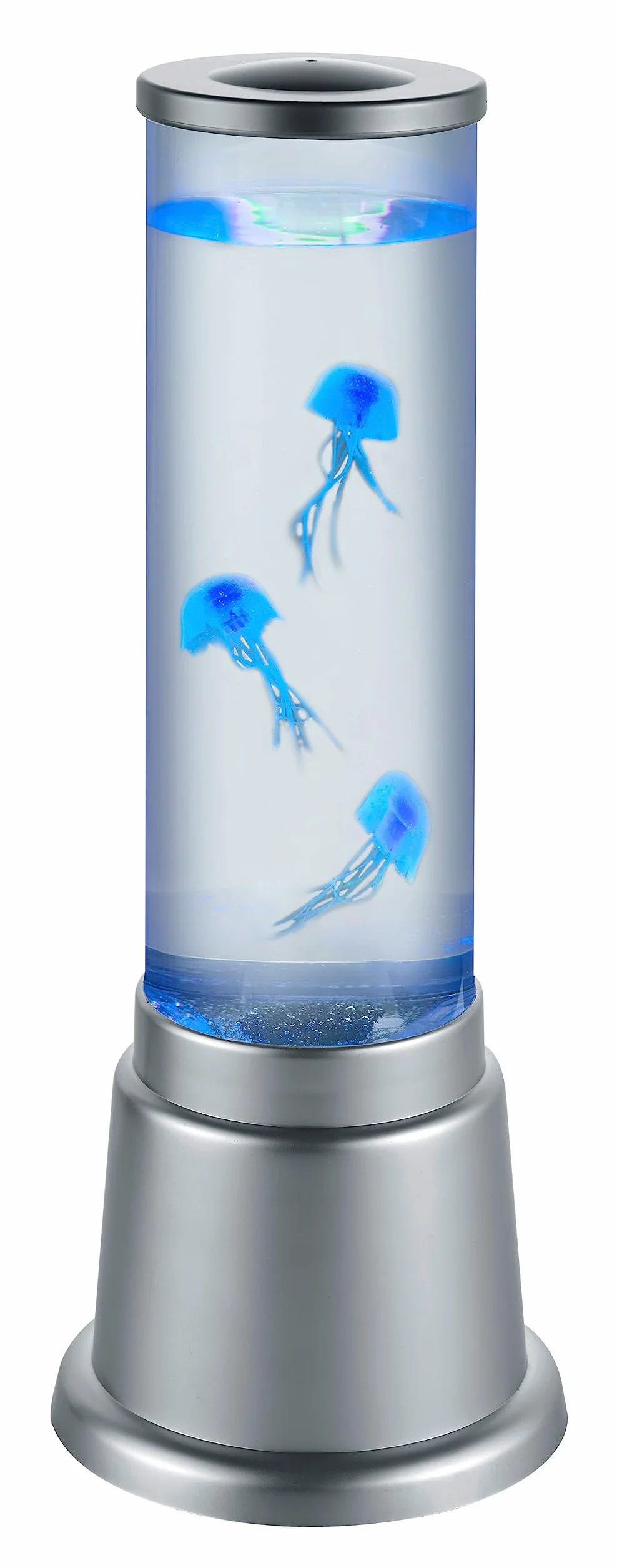 Reality Leuchten Jelly R50701187 stół LED słup wody, tworzywo sztuczne, kolor tytanu, w zestawie 6 W LED, zmiana koloru