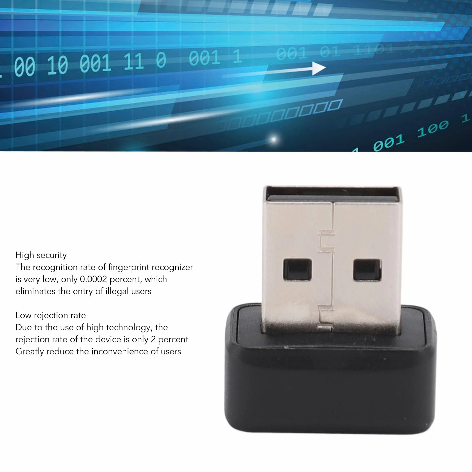 Gugxiom Mini czytnik linii papilarnych USB 360° Touch biometryczny skaner do komputera