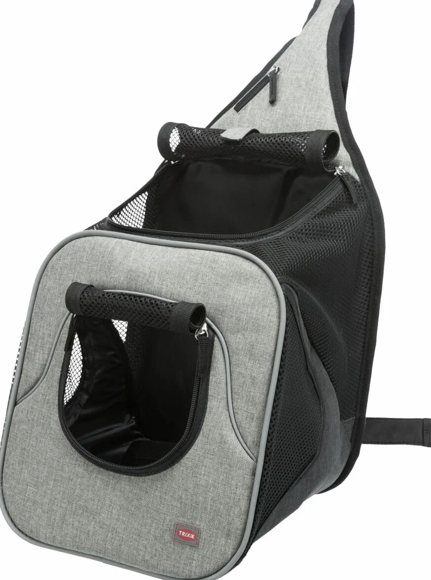 Trixie 28941 'Savina' torba na klatkę piersiową, nylon, 30 × 33 × 26 cm, czarno-szara