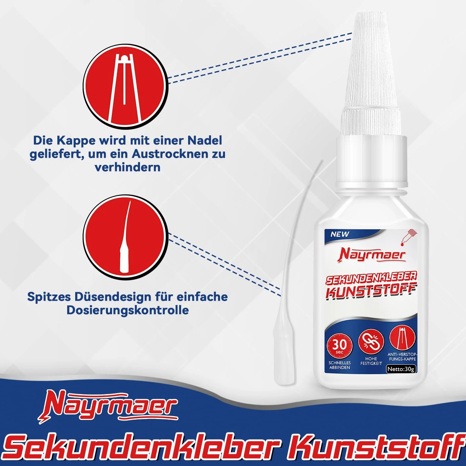 Klej do tworzywa sztucznego ekstramocny 60 g wodoodporny modelarski
