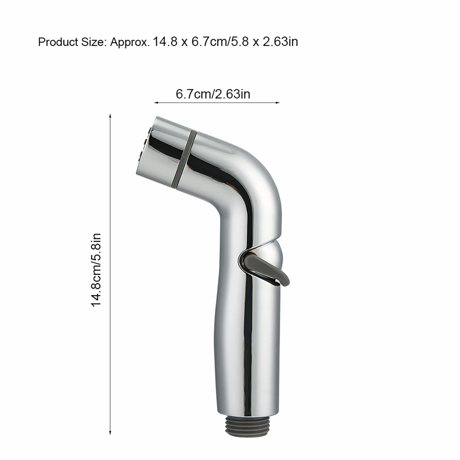 Bidet słuchawka prysznicowa z tworzywa ABS, regulowana ręczna głowica natryskowa