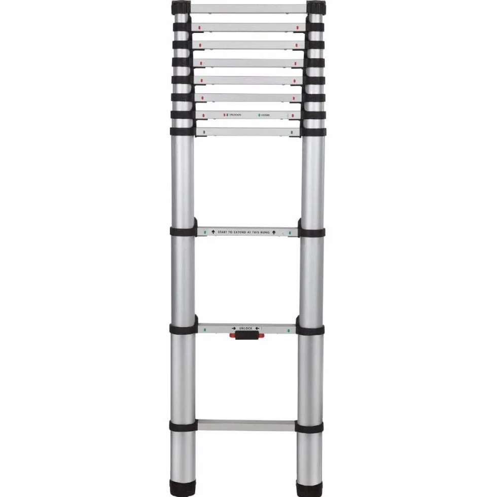 Youngman s 30113318 aluminiowa teleskopowa drabina przedłużająca (3,21 m), wielokolorowa