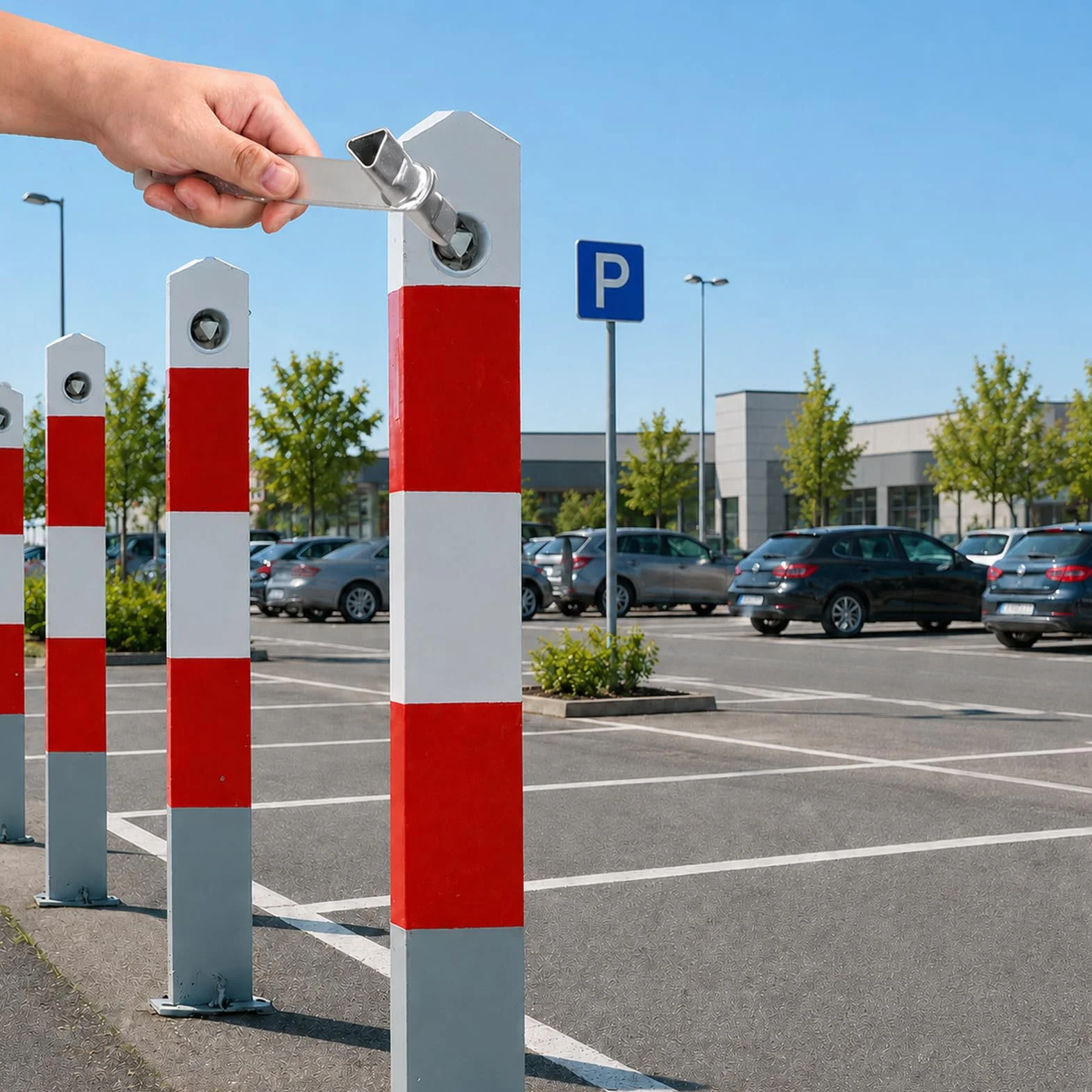 Klucz trójkątny M10/M12 17/19 mm DIN 22417 ocynkowany do słupków parkingowych