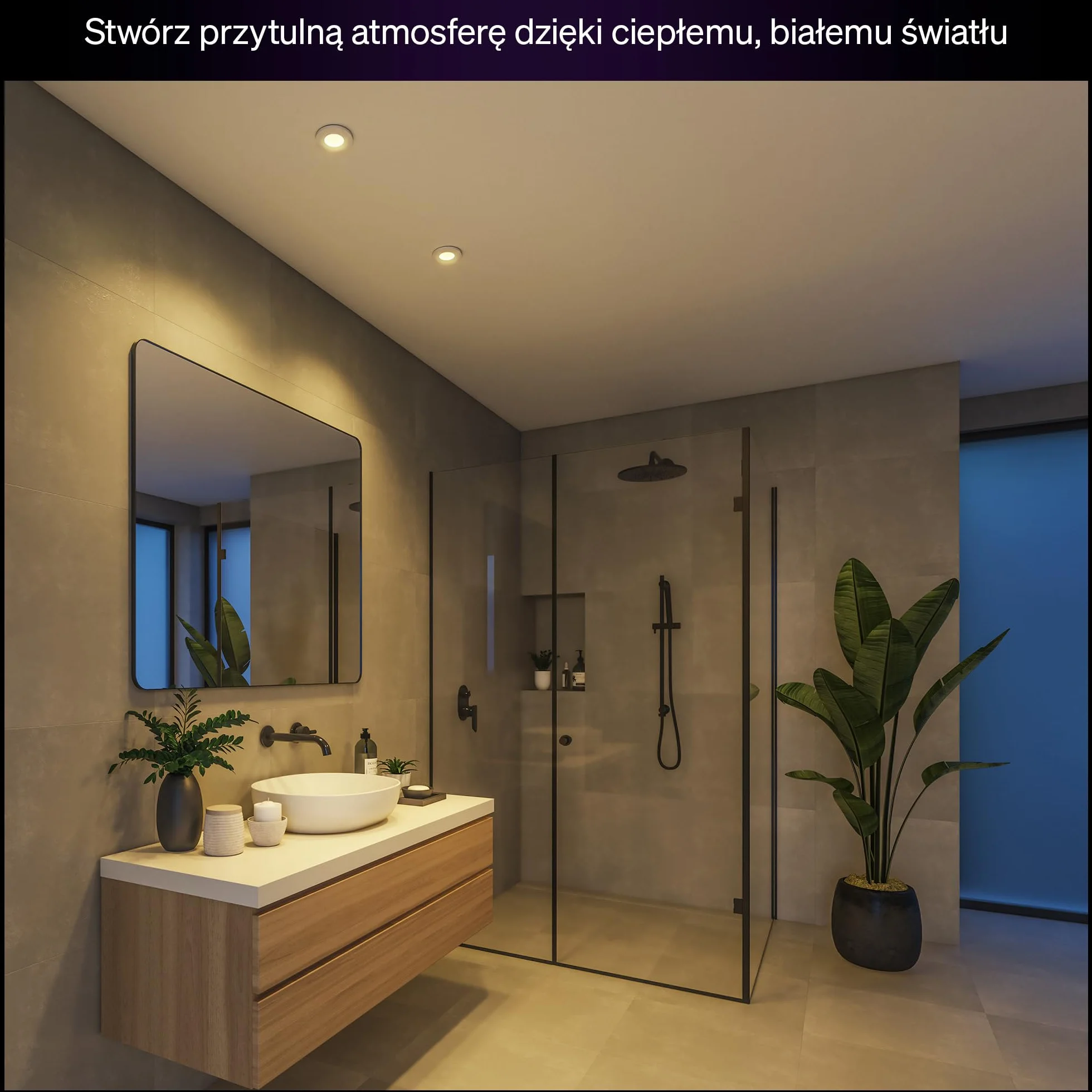 Philips Hue White Ambiance Adore reflektor wpuszczany, 1 opakowanie, Okrągły, Biały, nowa generacja