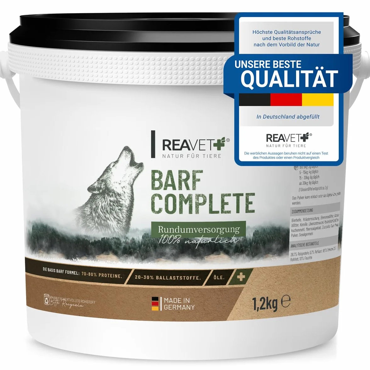 ReaVET Barf Complete proszek dla psów 1,2 kg kompleksowy dodatek mineralno-witaminowy