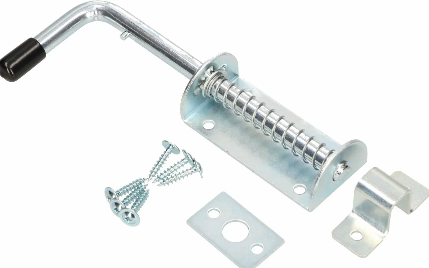 KOTARBAU® Rygiel sprężynowy do drzwi z gumowym uchwytem 200mm