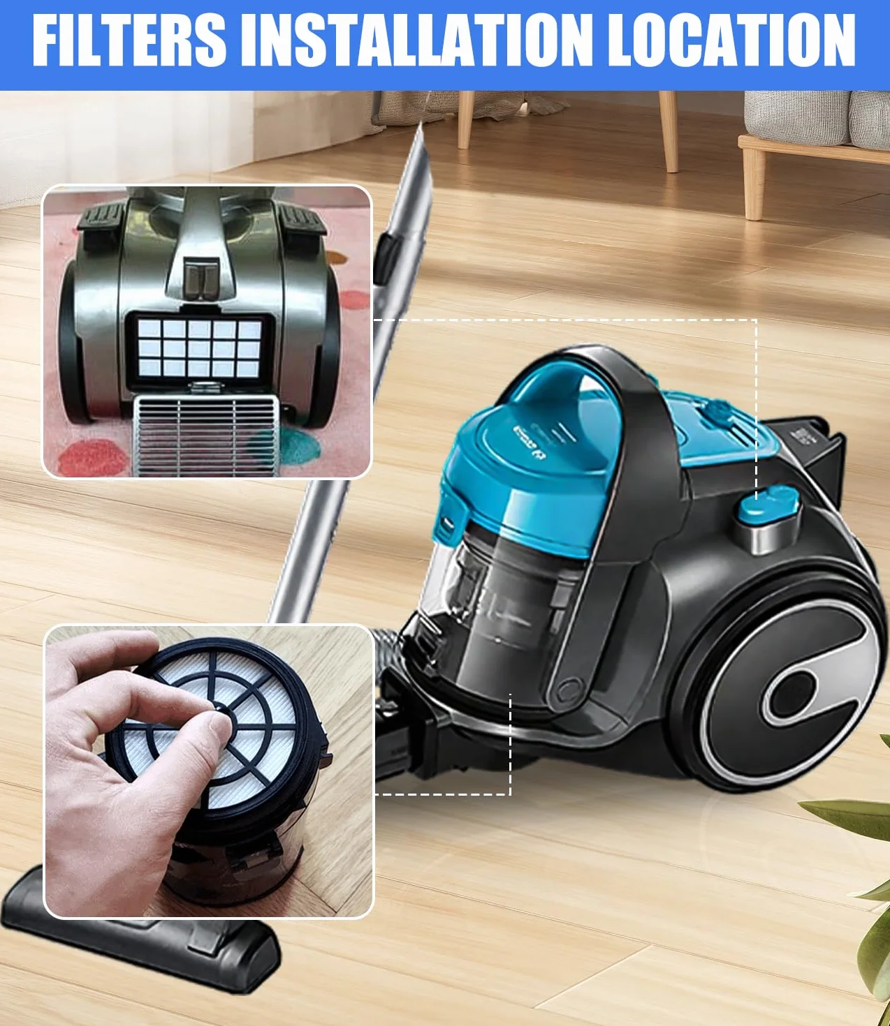 Bosch filtr do odkurzacza seria 2 Hepa filtr ochronny silnika + 2 filtry wylotowe