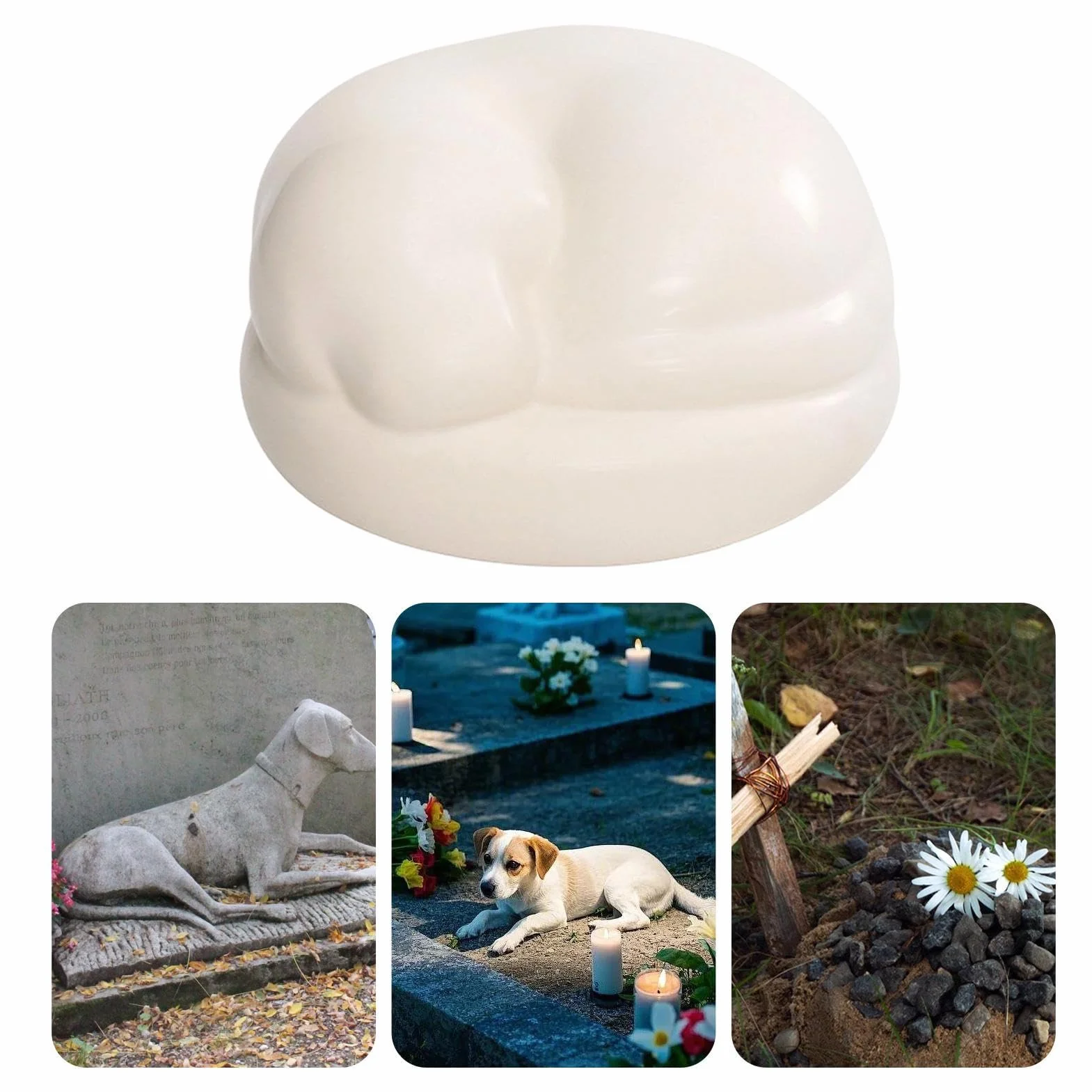 Urna kremacyjna dla zwierząt domowych, duża pojemność ceramiczna, urna pamiątkowa na prochy kota lub, odpowiednia na biurko, do salonu, sypialni, szafki nocnej, mieszkania, kominka