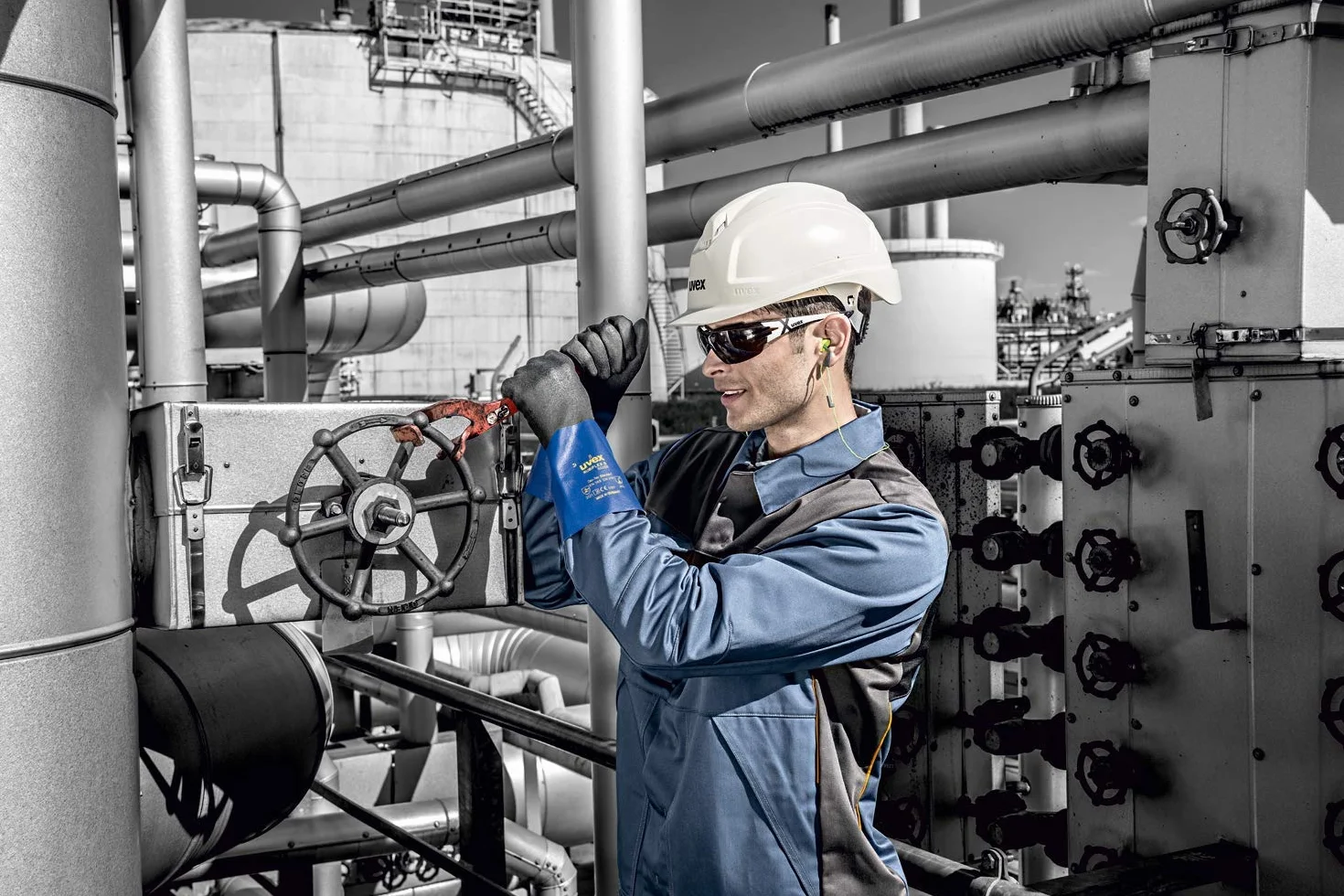 Uvex Pheos cx2 okulary ochronne Supravision Excellence biale