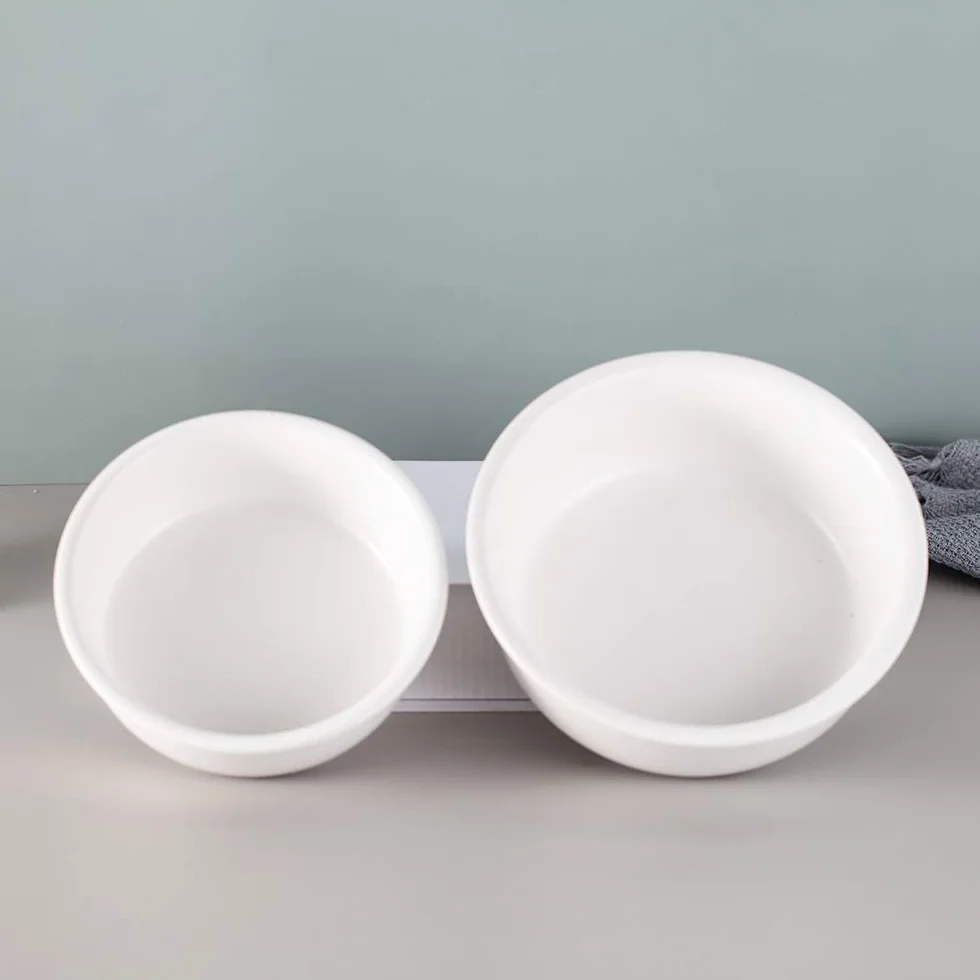 Ceramiczne miski dla psów, podwyższone, pochylone, z metalowym stojakiem, podnoszone miski do karmienia kotów, przeciw wymiotom, naczynia dla psów na karmę i wodę, naczynie dla małych i średnich psów