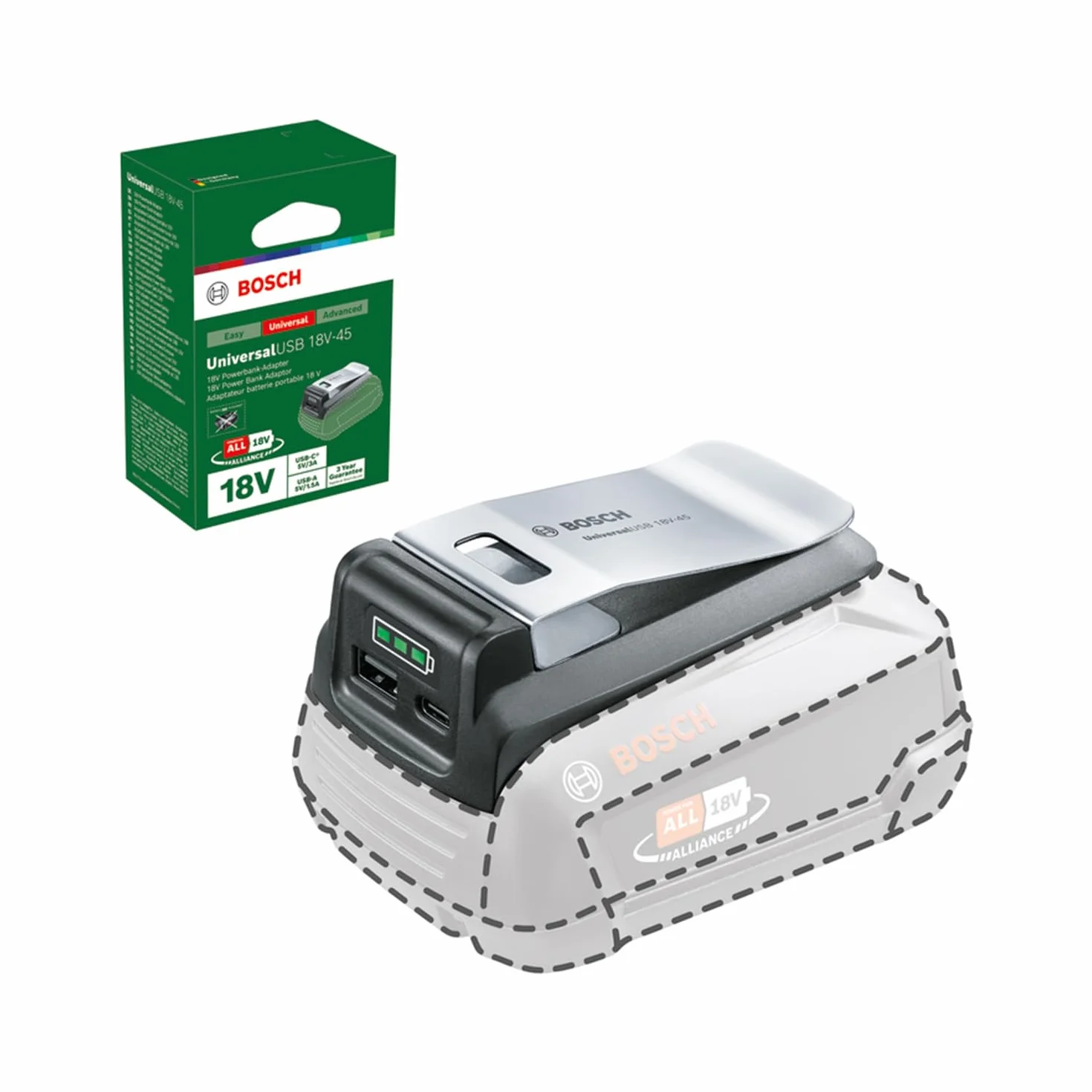 Bosch adapter USB UniversalUSB 18V-45 18V