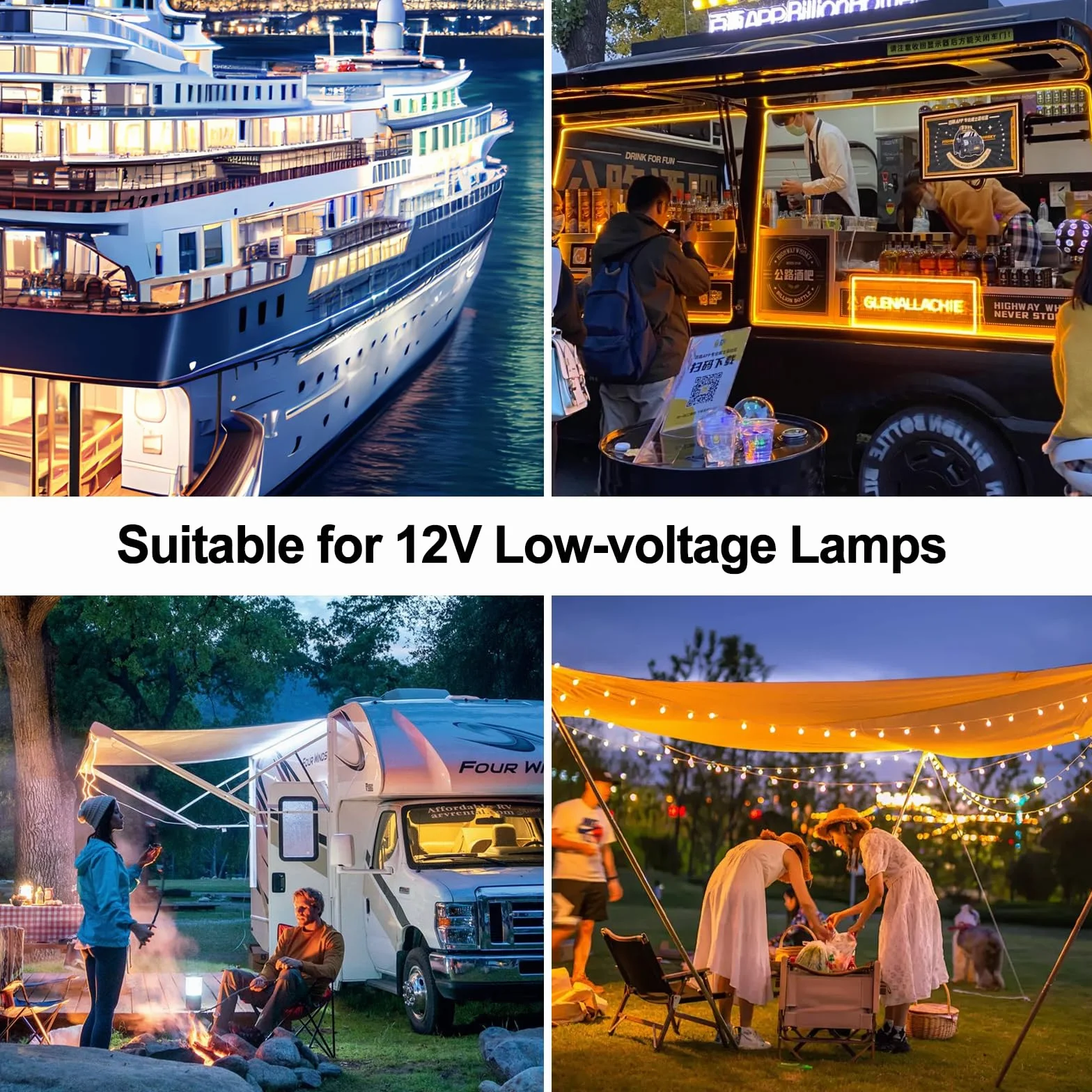 Ściemniacz LED 12 V, ściemniacz do lamp LED, ściemniacz LED PWM, 12 V, 5 A, 3 przewody, ściemniacz, bezstopniowe ściemnianie, do kamperów, łodzi, samochodów ciężarowych, przyczep kempingowych