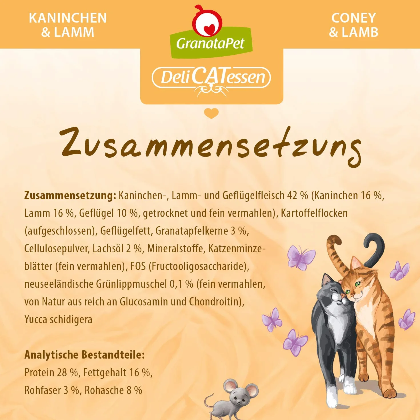Granatapet Delicatessen Królik & Jagnięcina Sucha Karma dla Dorosłych Kotów 9 kg