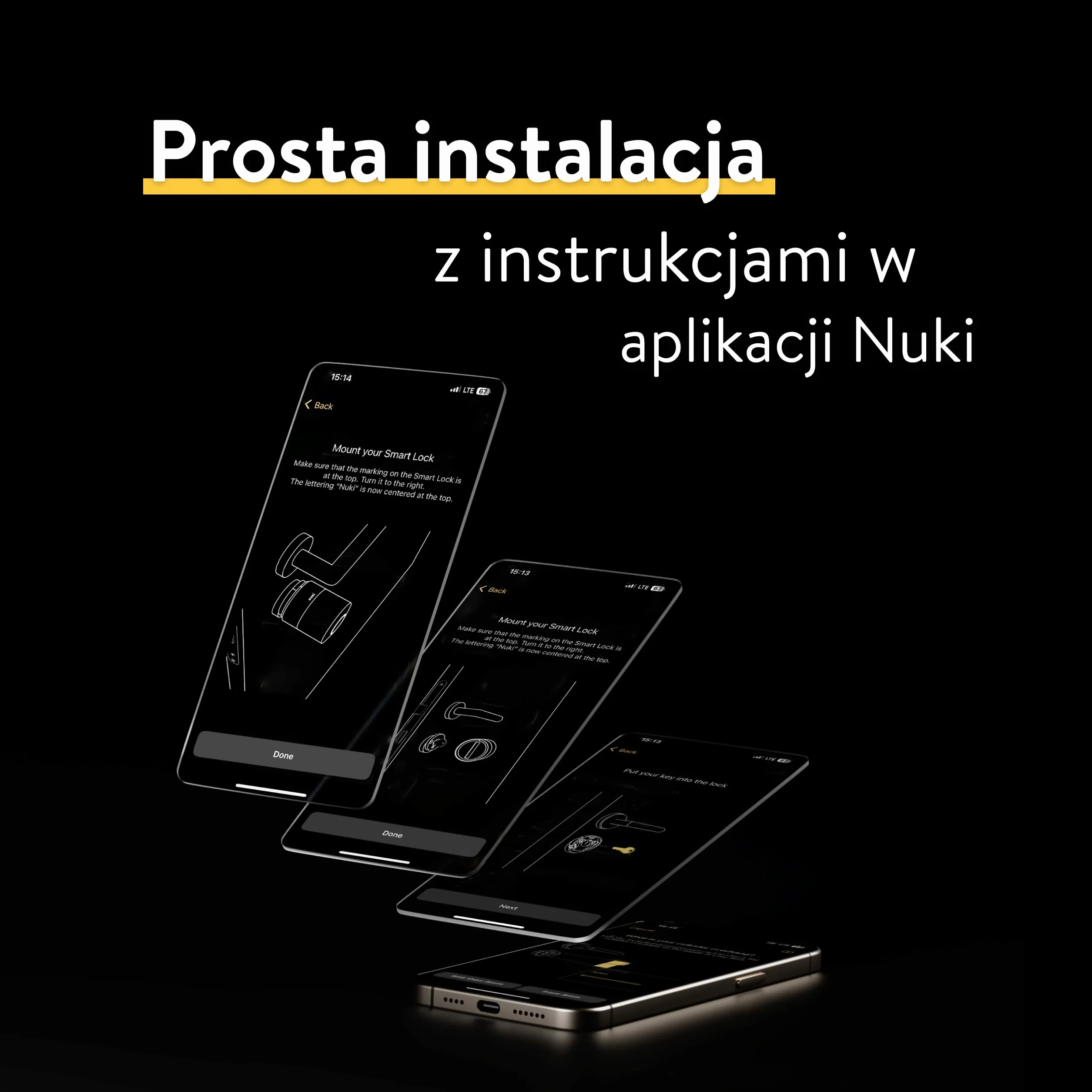 Inteligentny zamek Nuki Smart Lock Pro Wi-Fi Bluetooth Thread Akumulator