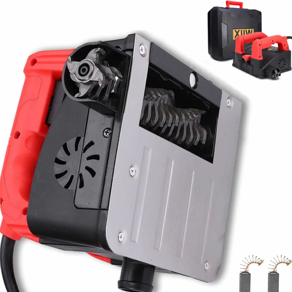 XIIW frezarka do betonu 1600W 4000UPM frezarka do walcowania frezarka renowacyjna frezarka do tynku frezarka do murów szlifierka do betonu walce szlifierka frezarka płaska frezarka do ściany Beton