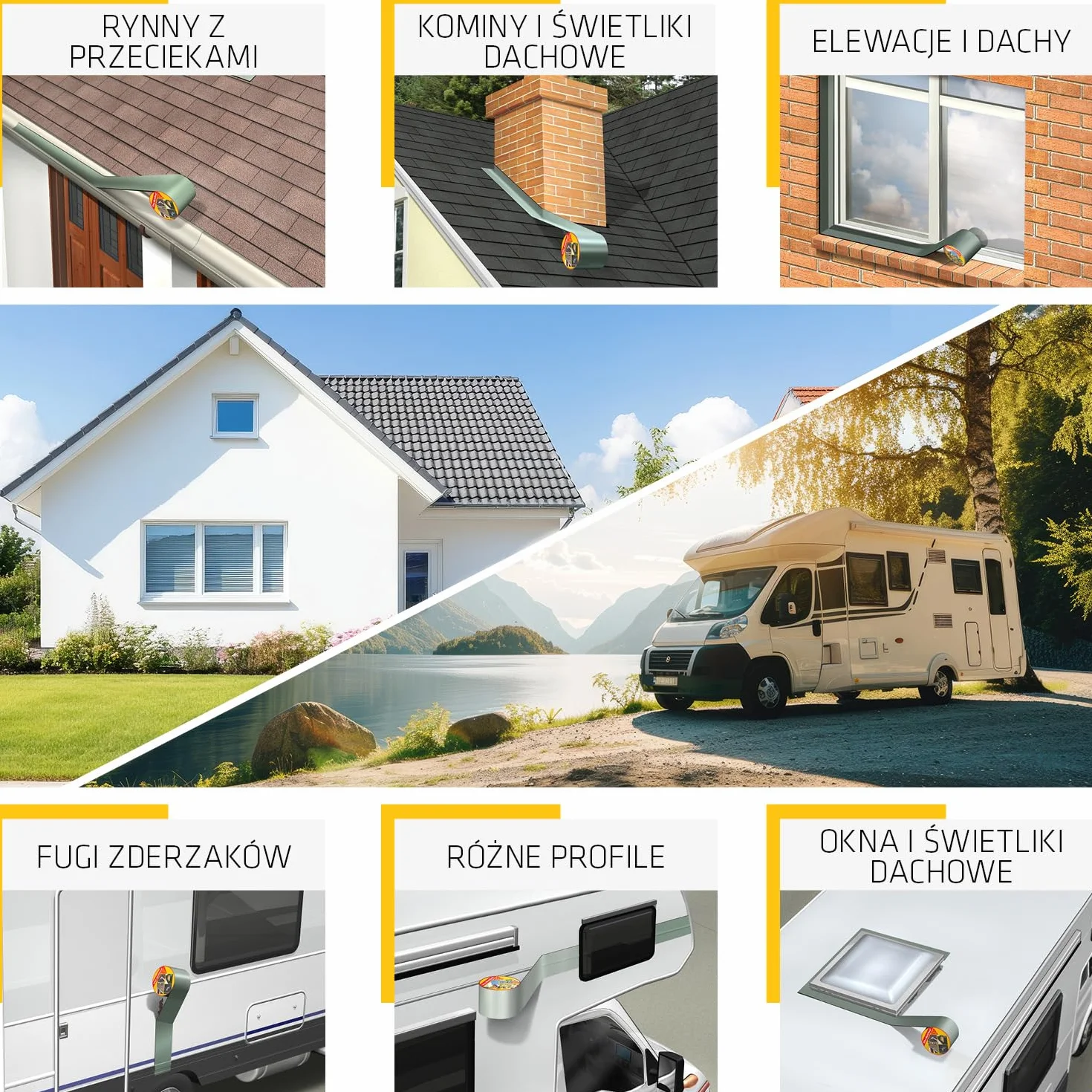 Sika MultiSeal szara taśma uszczelniająca bitumiczna samoprzylepna 3 m x 100 mm odporna na UV