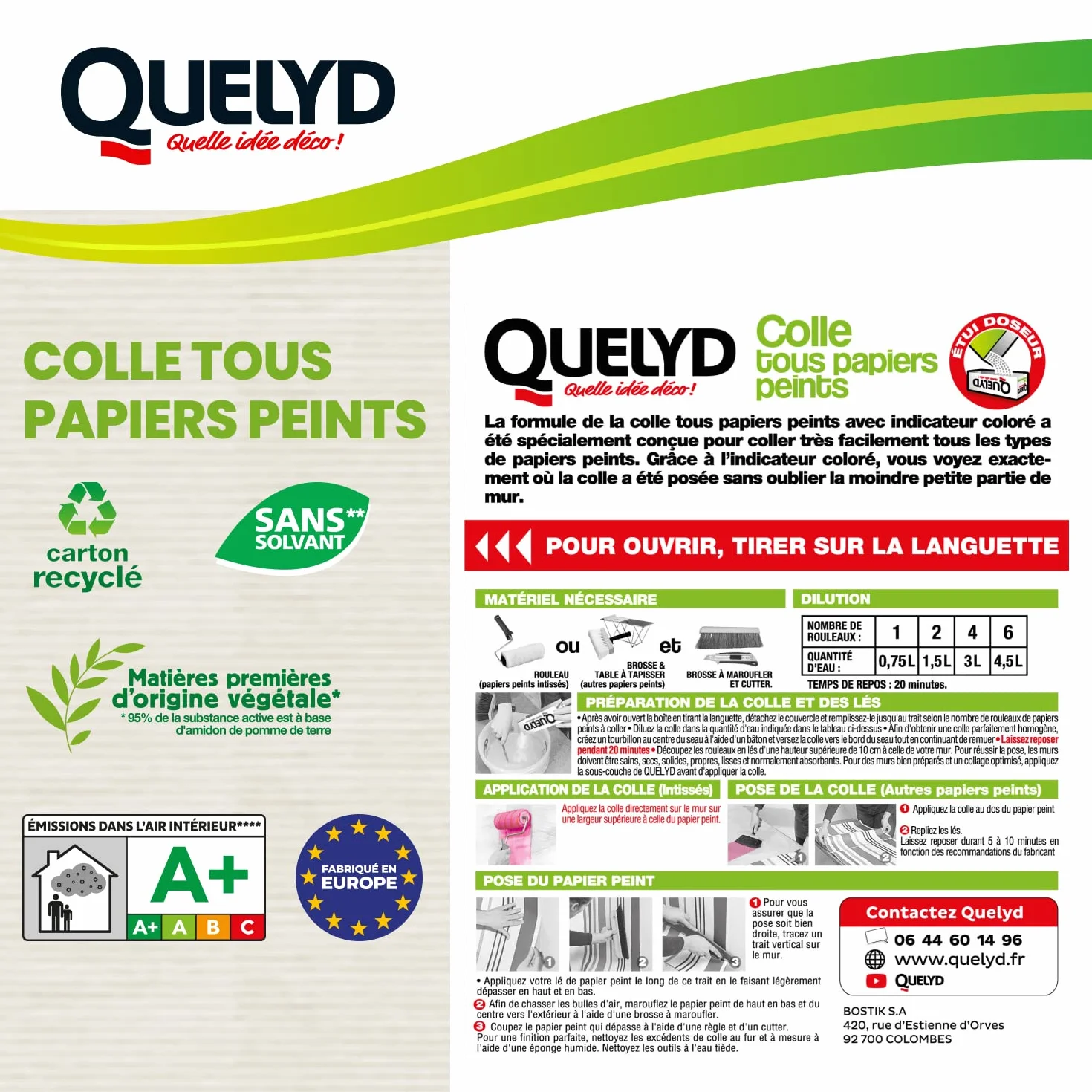 Quelyd All Papiers Peints 300 G klej, biały