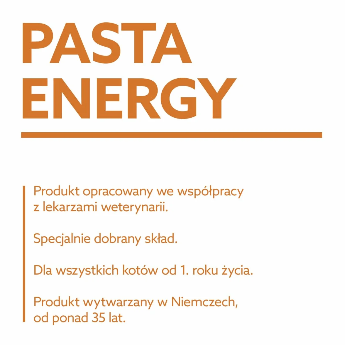 GimCat EXPERT LINE Energy pasta - Funkcjonalny przysmak dla kotów, który dostarcza energię i składniki odżywcze - 1 tubka (1 x 50 g)