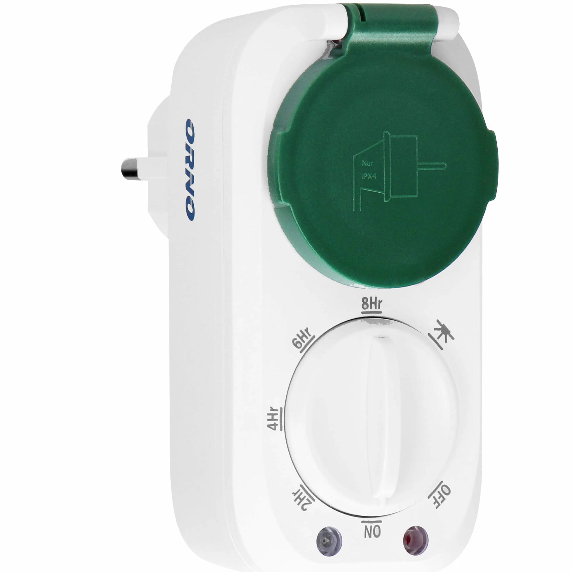 ORNO PRE-446(GS) programator czasowy z czujnikiem zmierzchu Schuko 16 A IP44