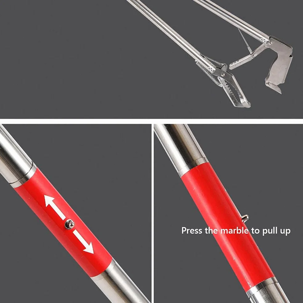 Szczypce do Węży, 63 * 13 * 4 Heavy Duty Szczypce do Węży Gad Węgorz łapacz Pazurów Klips na śmieci Stali Nierdzewnej Szerokie Szczypce do Obsługi Szczęk