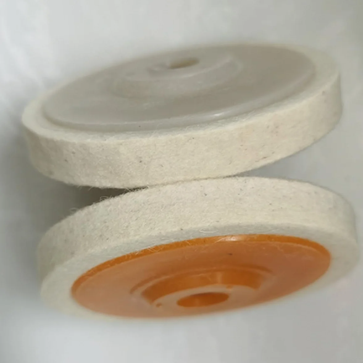 Alrens 4 szt. tarcza polerska, nakładka polerska do szlifierek kątowych 125 mm, tarcza polerska, wełna nasadka polerska, szlifierka kątowa, okrągła, do tarcz polerskich do wiertarki, szlifierki