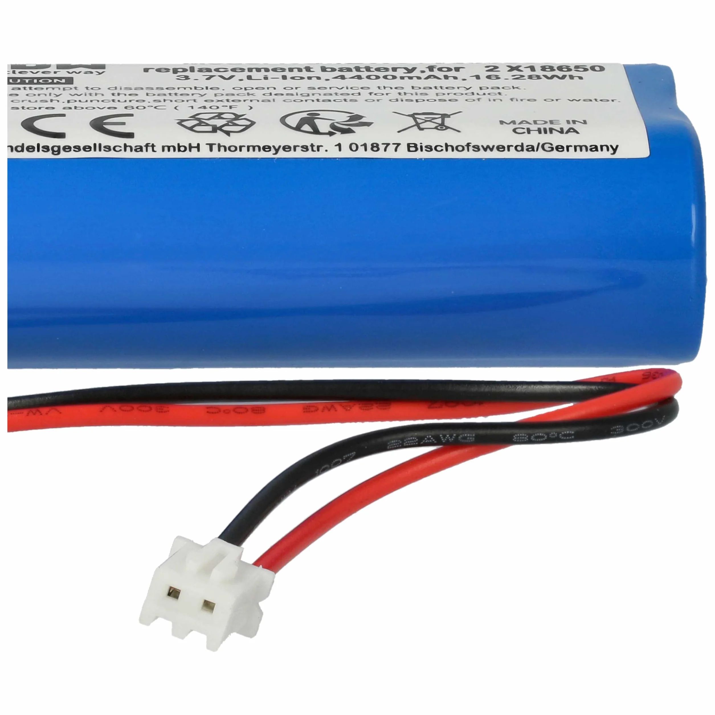 vhbw Bateria kompatybilna z Zafferano Olivia Pro, Poldina, Poldina Pro, lampka nocna (4400 mAh, 3,7 V, litowo-jonowa)