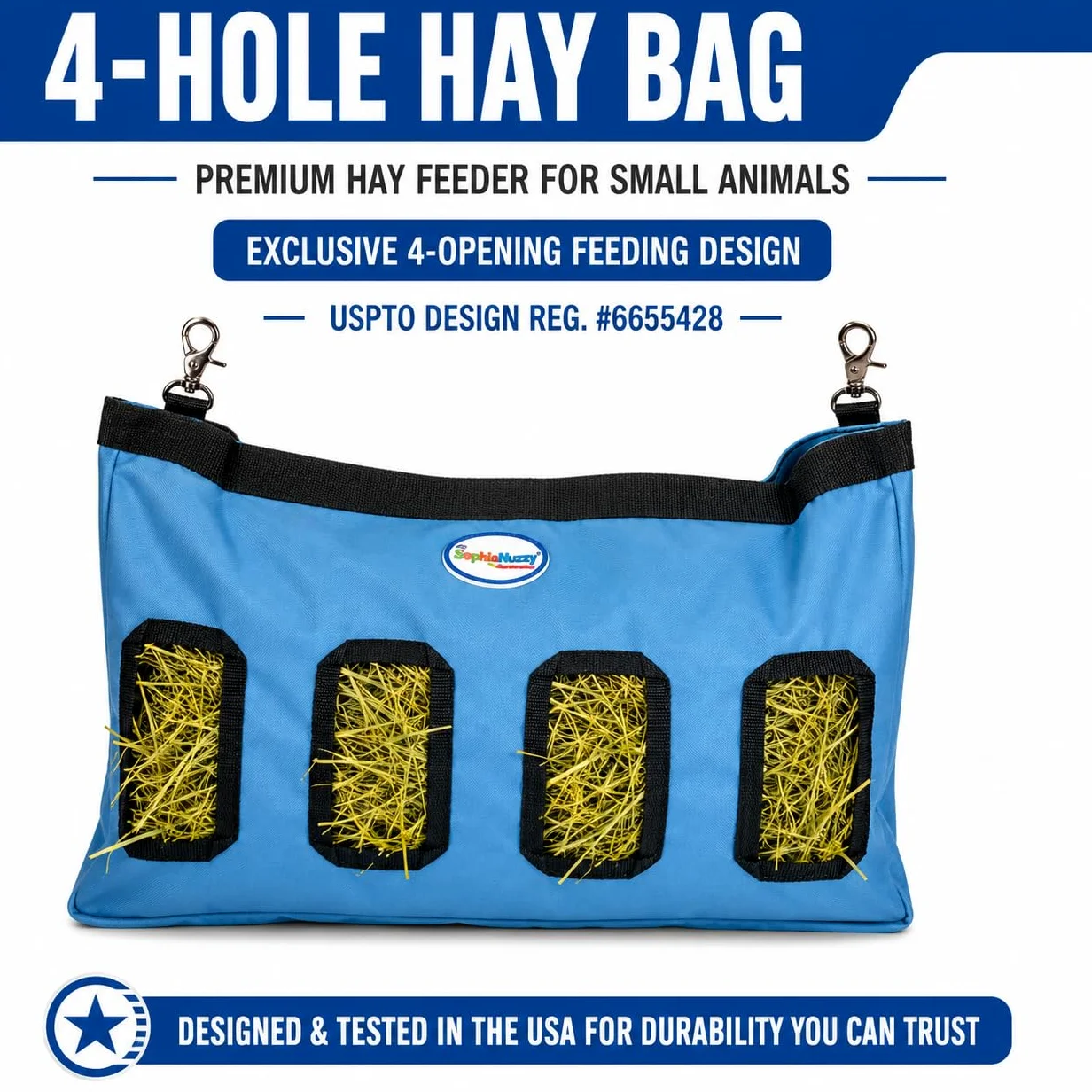 Małe zwierzę 1000D Nylon Hay Pouch Feeder dla świnek morskich i królików