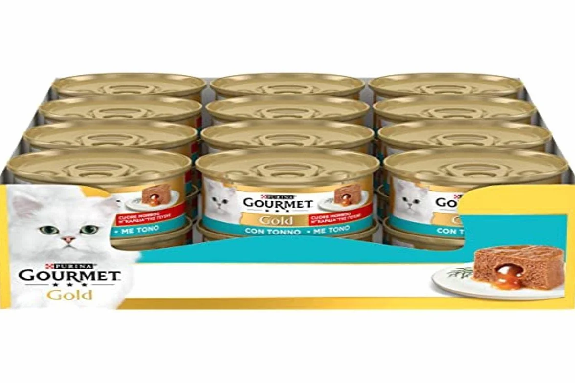 Purina Gourmet Gold Serce Wilgotne Kot z tuńczykiem 24 x 85 g