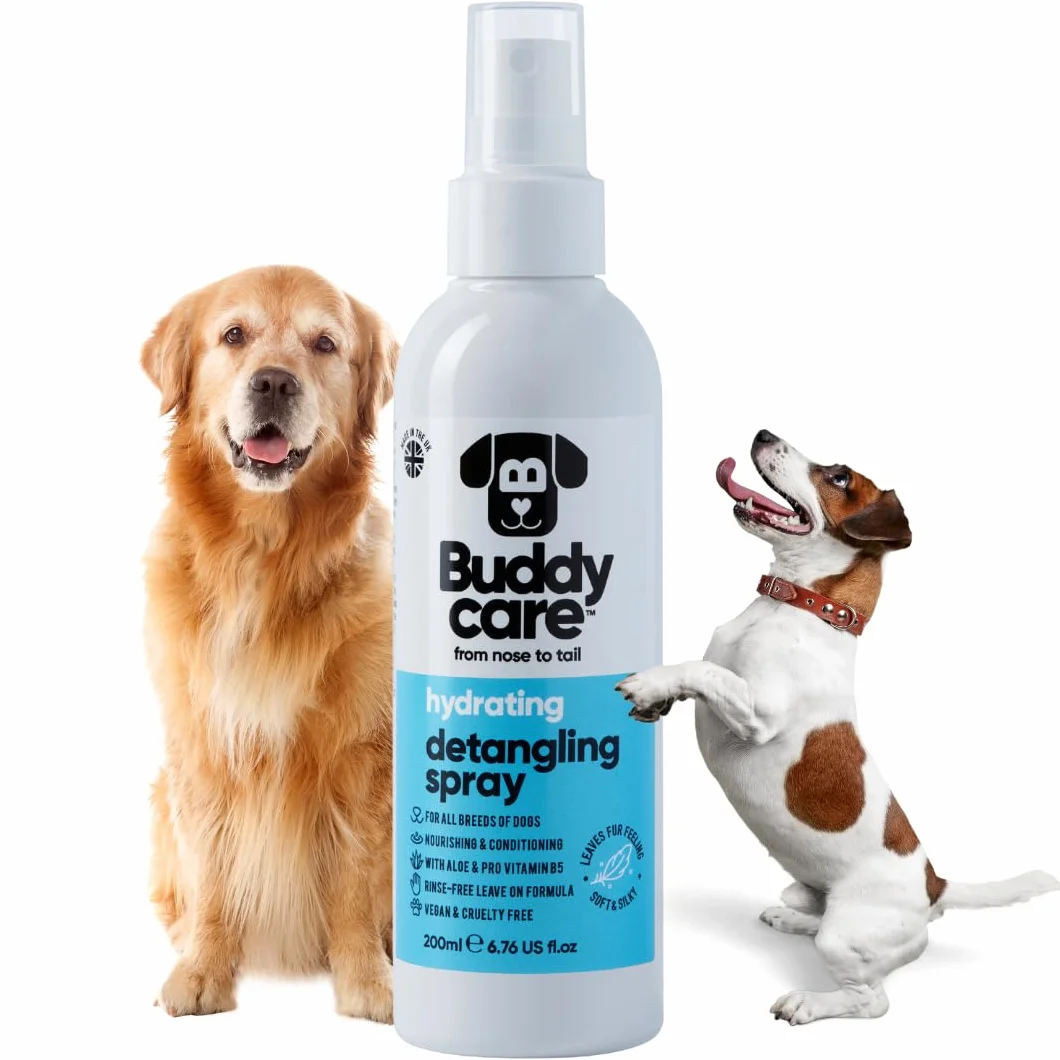 Buddycare Spray do rozczesywania psów, odżywka do matowania, bez spłukiwania