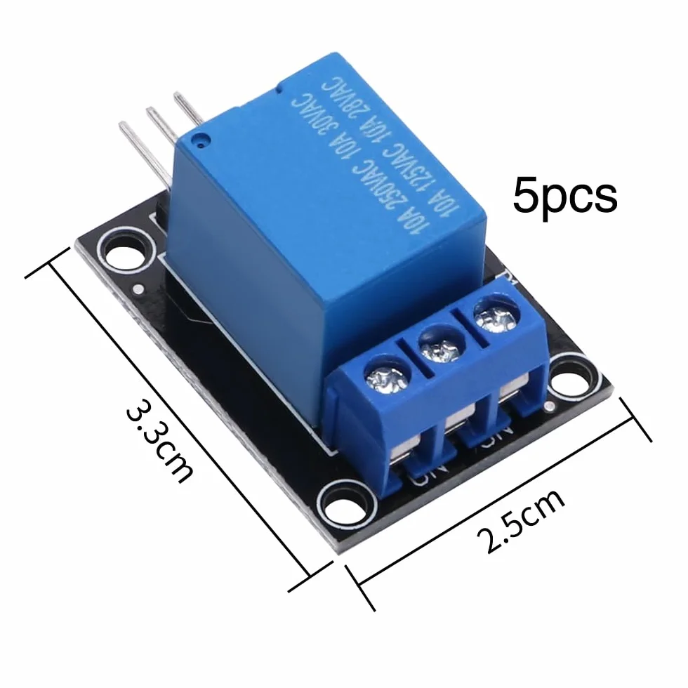 VooGenzek 5 Sztuk 5V 1-Kanałowy Moduł Przekaźnika Płyta Tarcza Wyzwalacz Wysokiego Poziomu dla Arduino PIC AVR DSP ARM