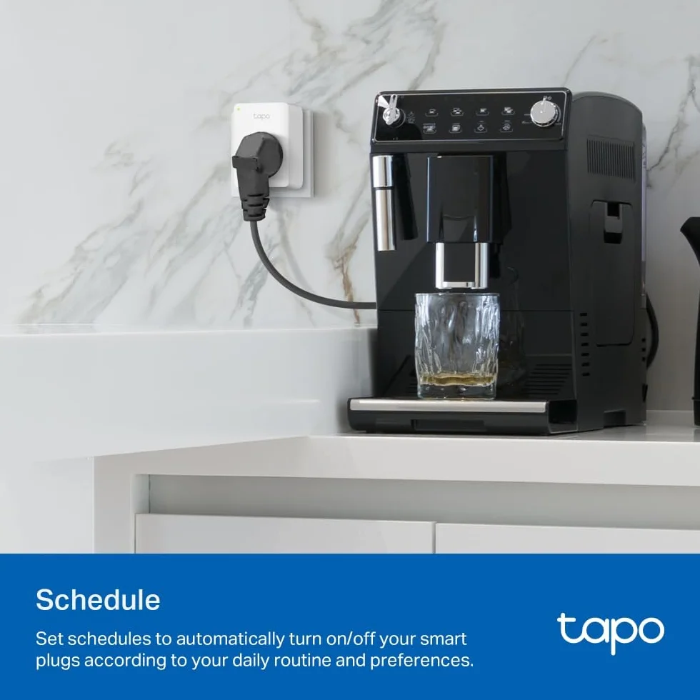 TP-Link Tapo P110M Miniaturowe inteligentne gniazdko Wi-Fi z pomiarem zużycia energii, kompatybilne z Alexa i Google Home