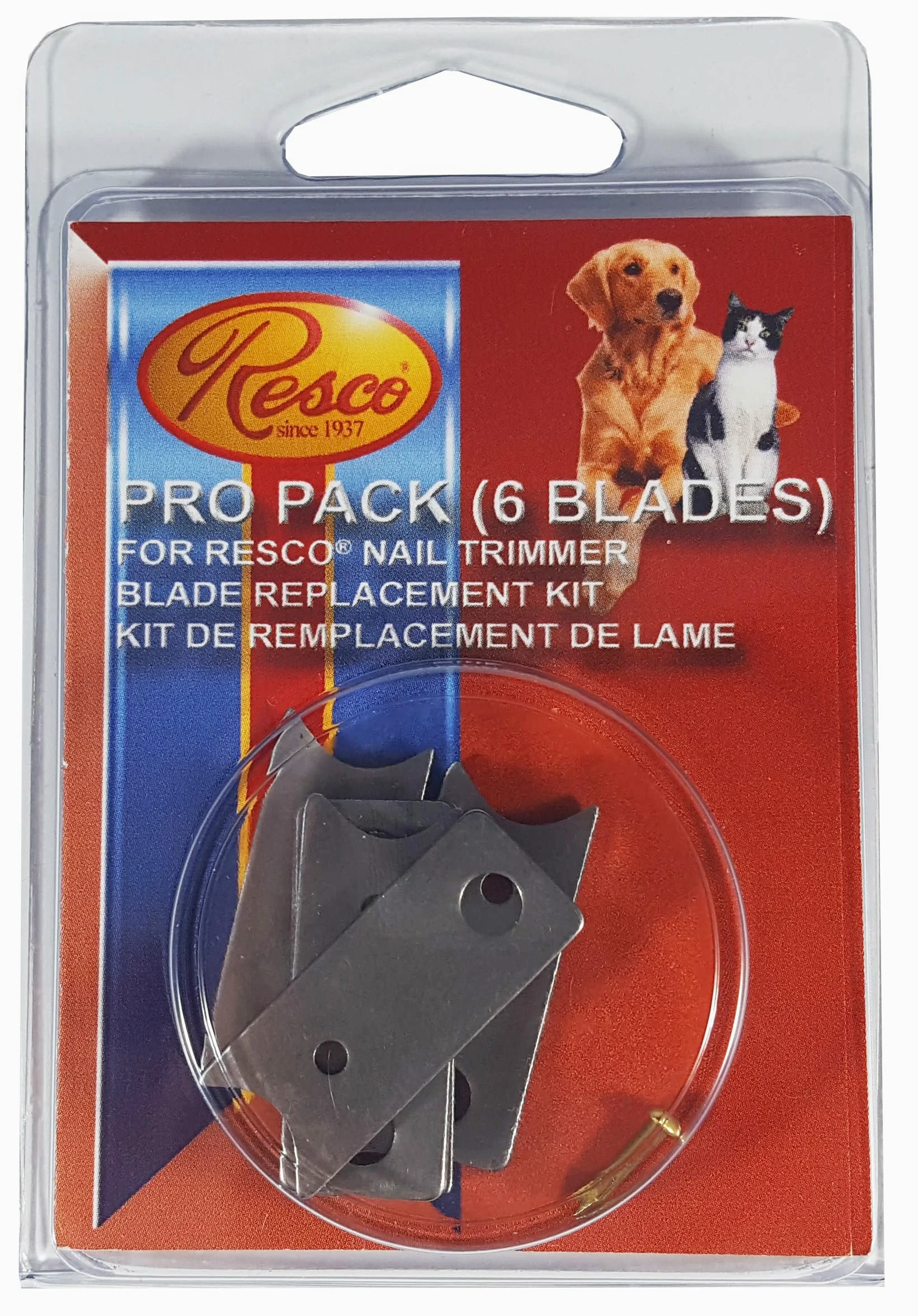 Resco Pro Pack 6 wymiennych ostrzy do obcinania paznokci