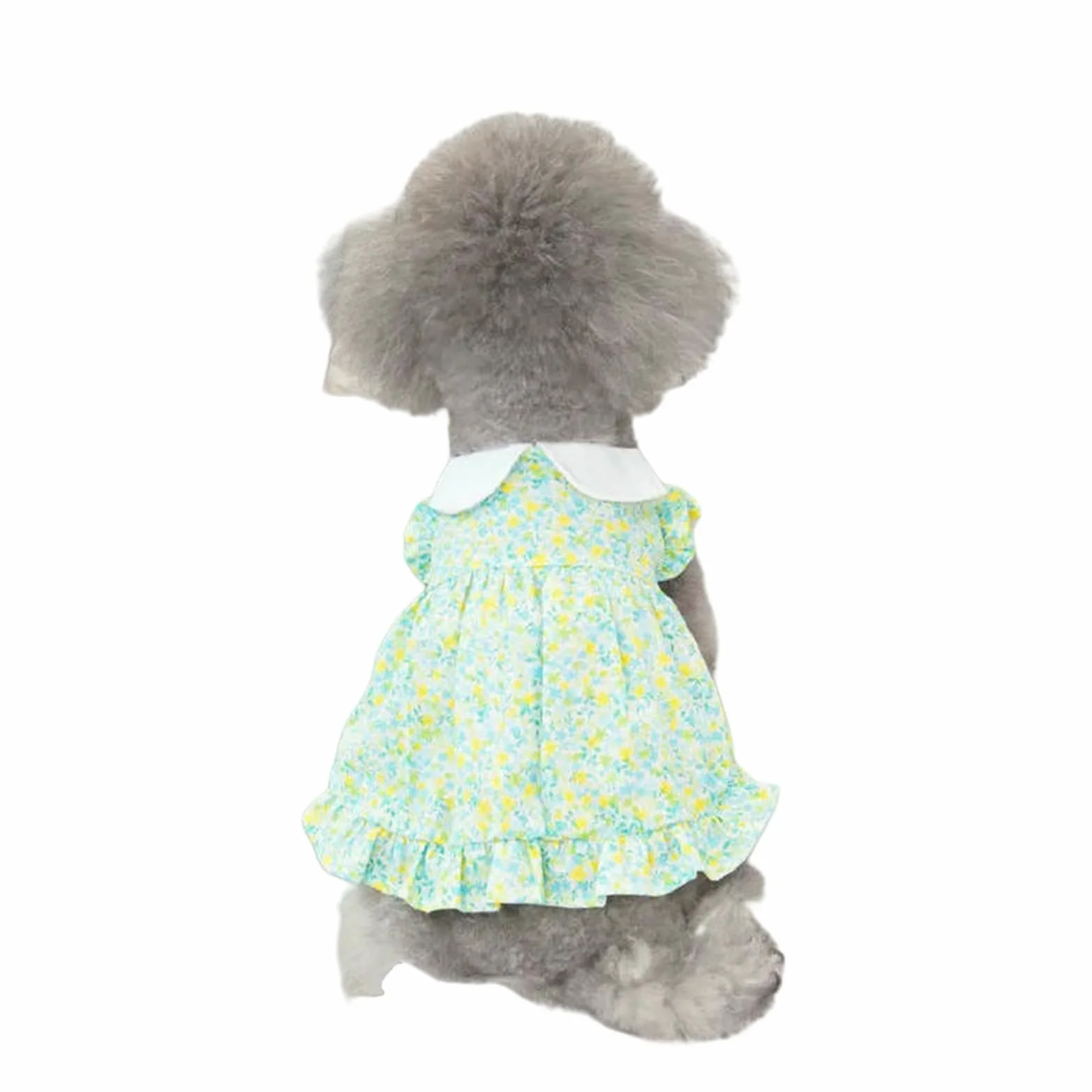 Sukienka letnia dla psa Floral Pet Skirts Cat Sweet Dresses Chihuahua Yorkie Clothing Purple