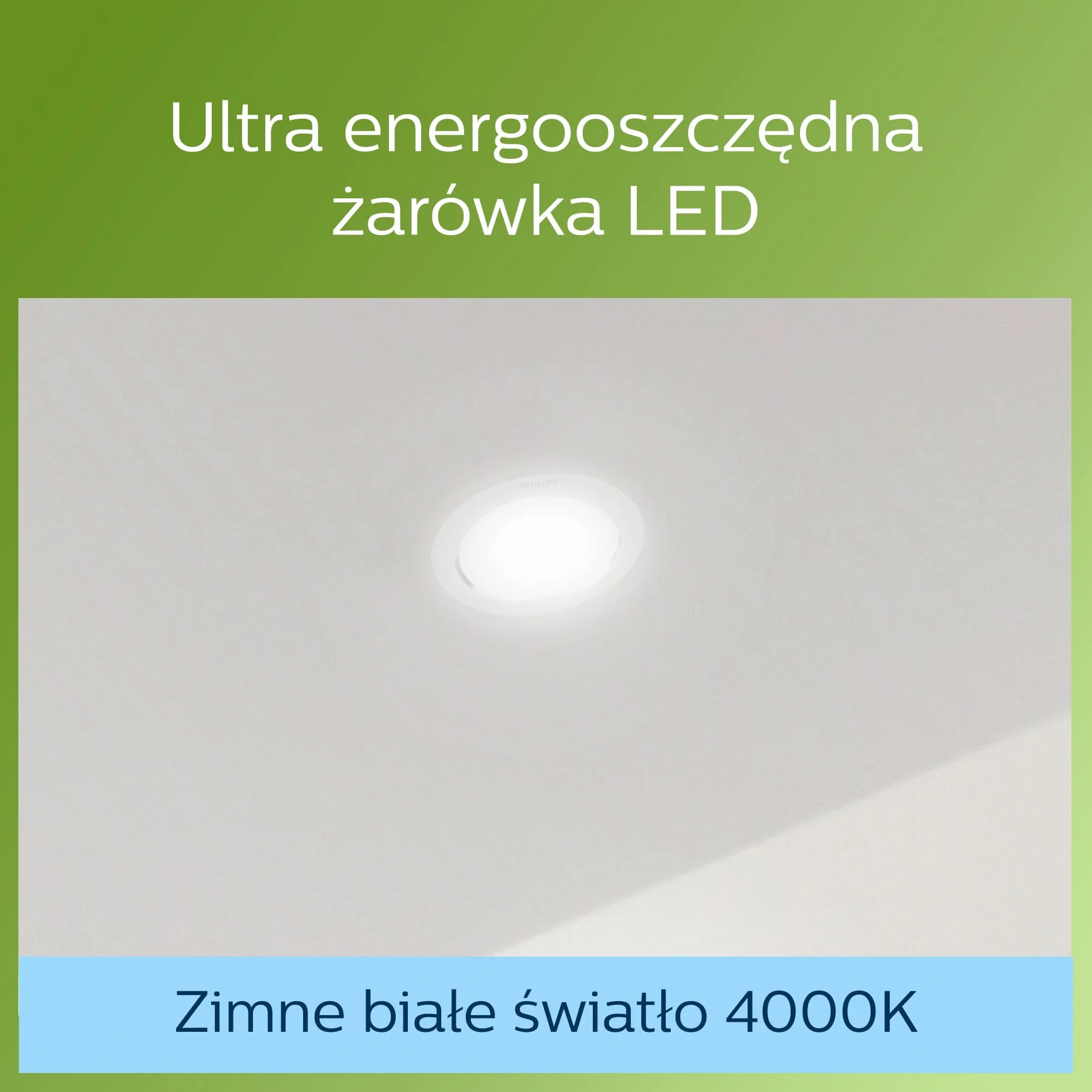 Philips Diamond Cut UltraEffizient Gen. 2 reflektor do zabudowy, 125 mm, 4000 K, 800 lumenów, biały
