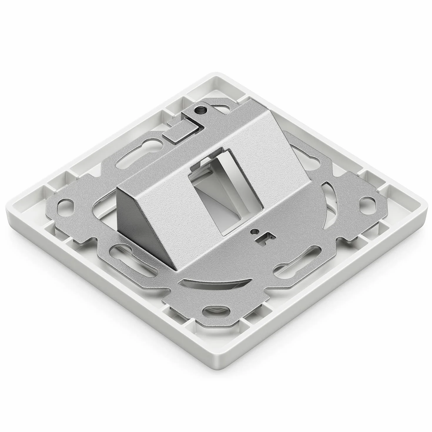 deleyCON 1x Gniazdko Sieciowe CAT8 Podtynkowe z Modułem RJ45 Keystone - 40 Gbps, STP Ekranowane - do Patchcordów, Kabli Sieciowych, Przewodów Instalacyjnych Ethernet - Gigabit LAN - Białe