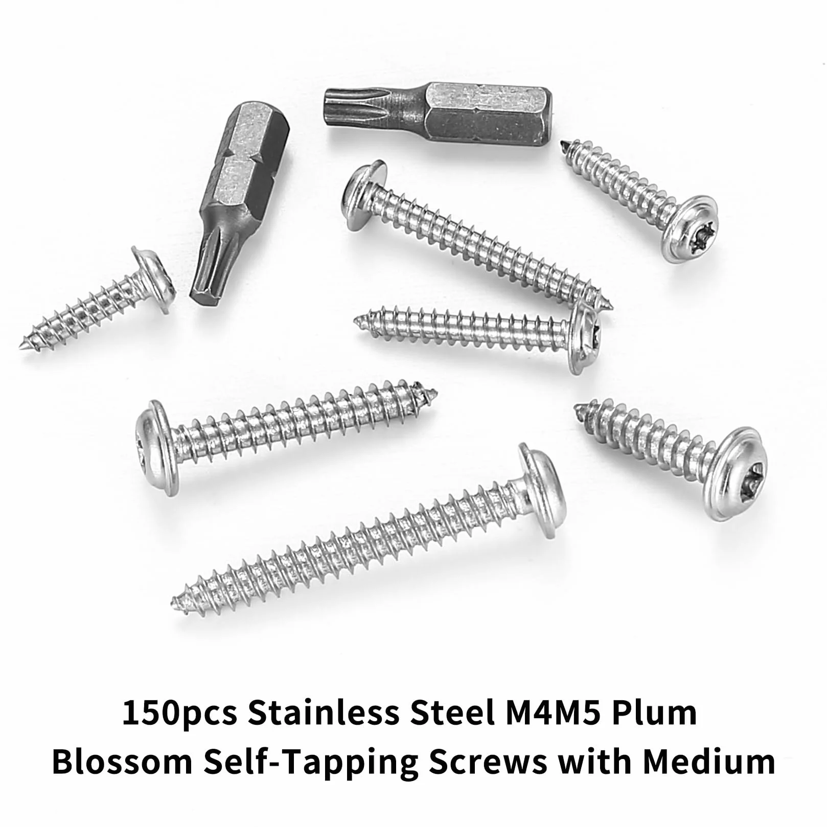 Wkręty do drewna Torx M4 M5 150 szt.