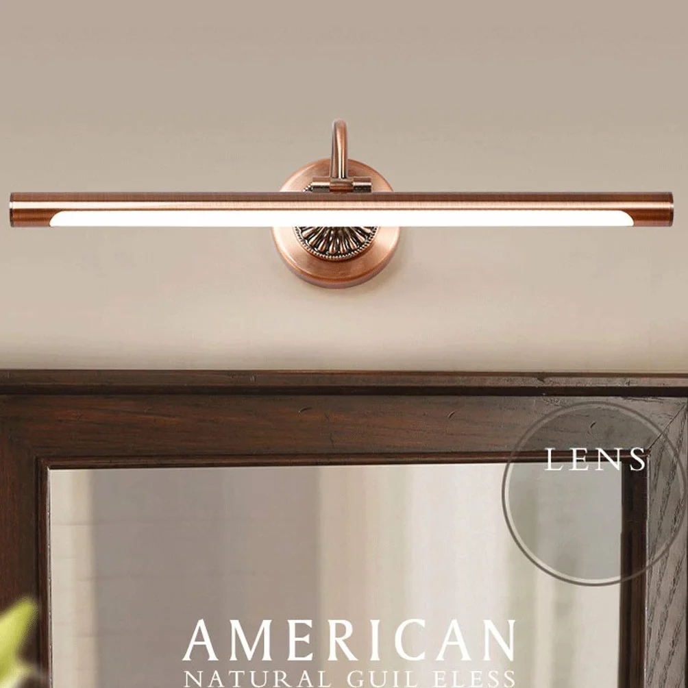 Lampy Lustrzane Kąpielowe Lustrzane Reflektory Akrylowe Akrylowe Kupione Żelazo Materiał Wodoodporny I Anti-Fog 45.5 Cm, 55.5 Cm, 65.5 Cm Proste Oświetlenie Ściany/Warm Light-12W65.5Cm