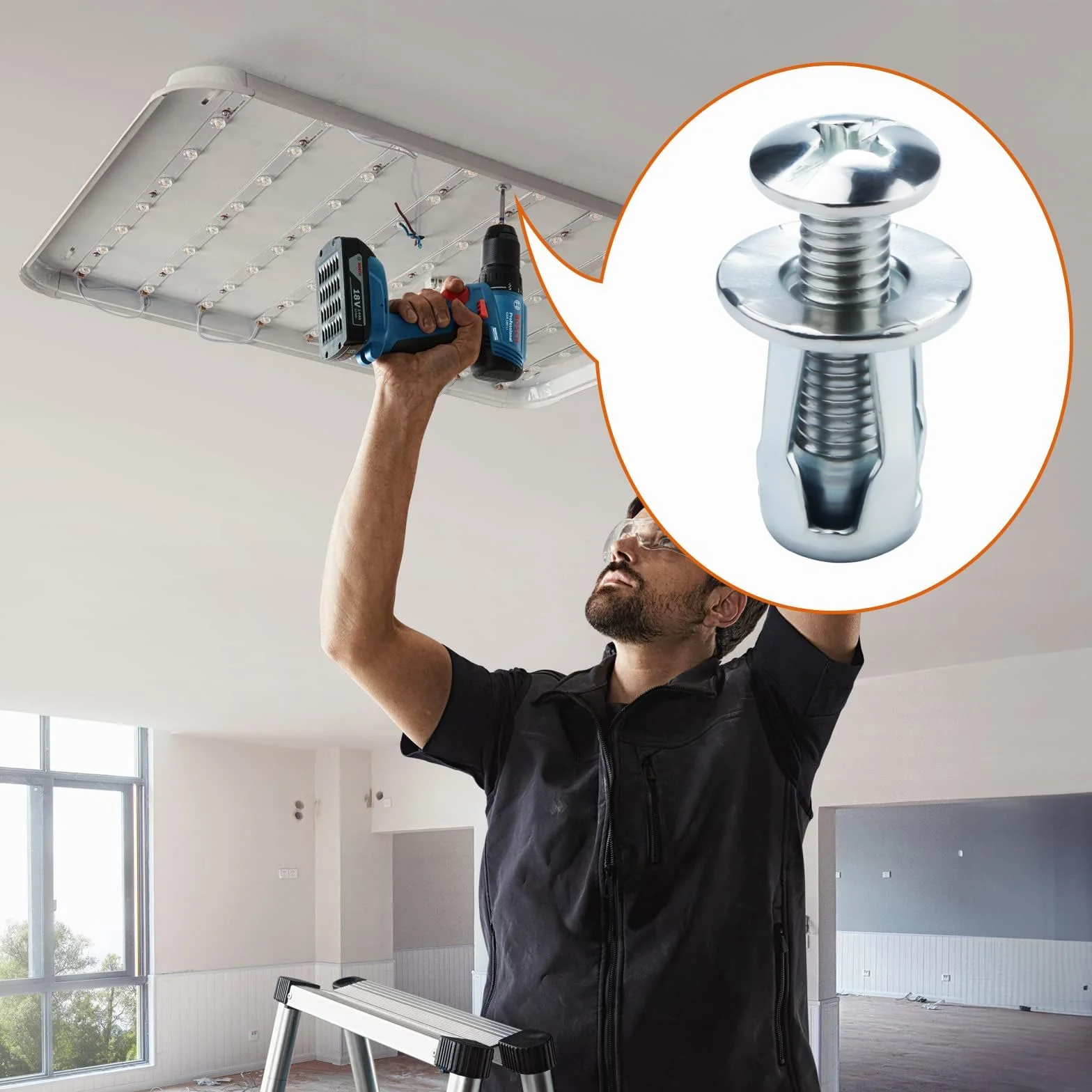 Mbsomnus Wpusty metalowe M5x25, 30 sztuk Wpusty metalowe Kotwy metalowe Jack Nuts Petal Nuts Wpusty ekspansyjne Cienkie mocowania Wpusty z cienkimi ściankami Zestaw do mocowania do cienkich ścian