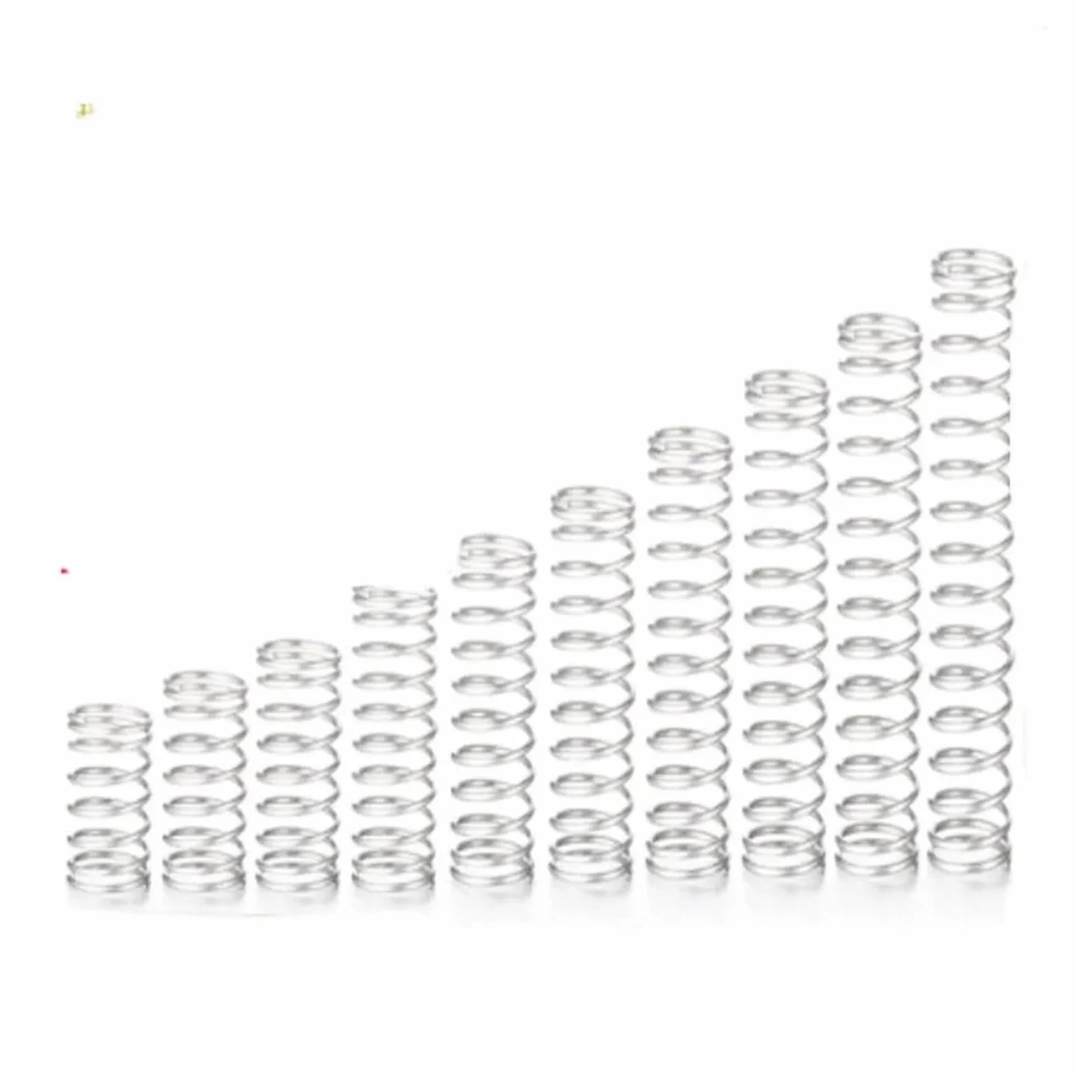 Stainless Steel Micro Compression Springs 0.2mm 0.3mm OD 2-6mm Length 5-50mm 20pcs