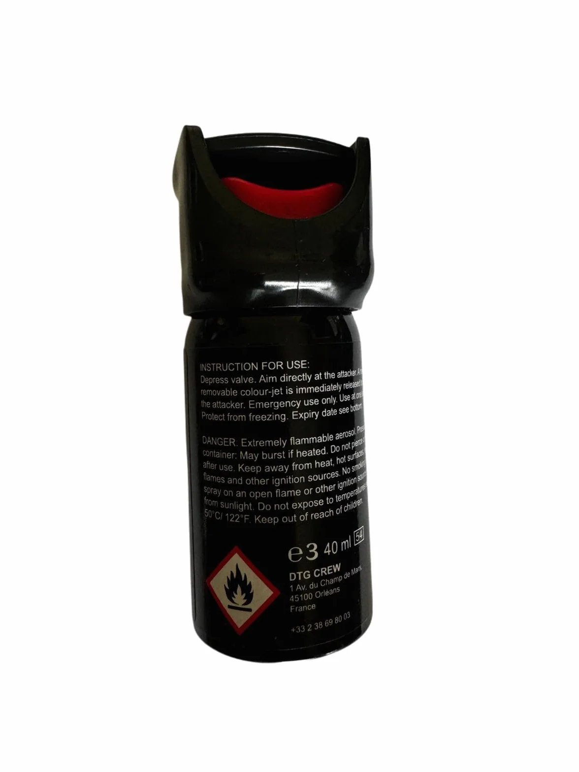 Spray antyagresyjny Stop Attack, 40 ml, la soluzione definitiva per la massima sicurezza, effectiace, veloce e deterrente, 4 metry di portata